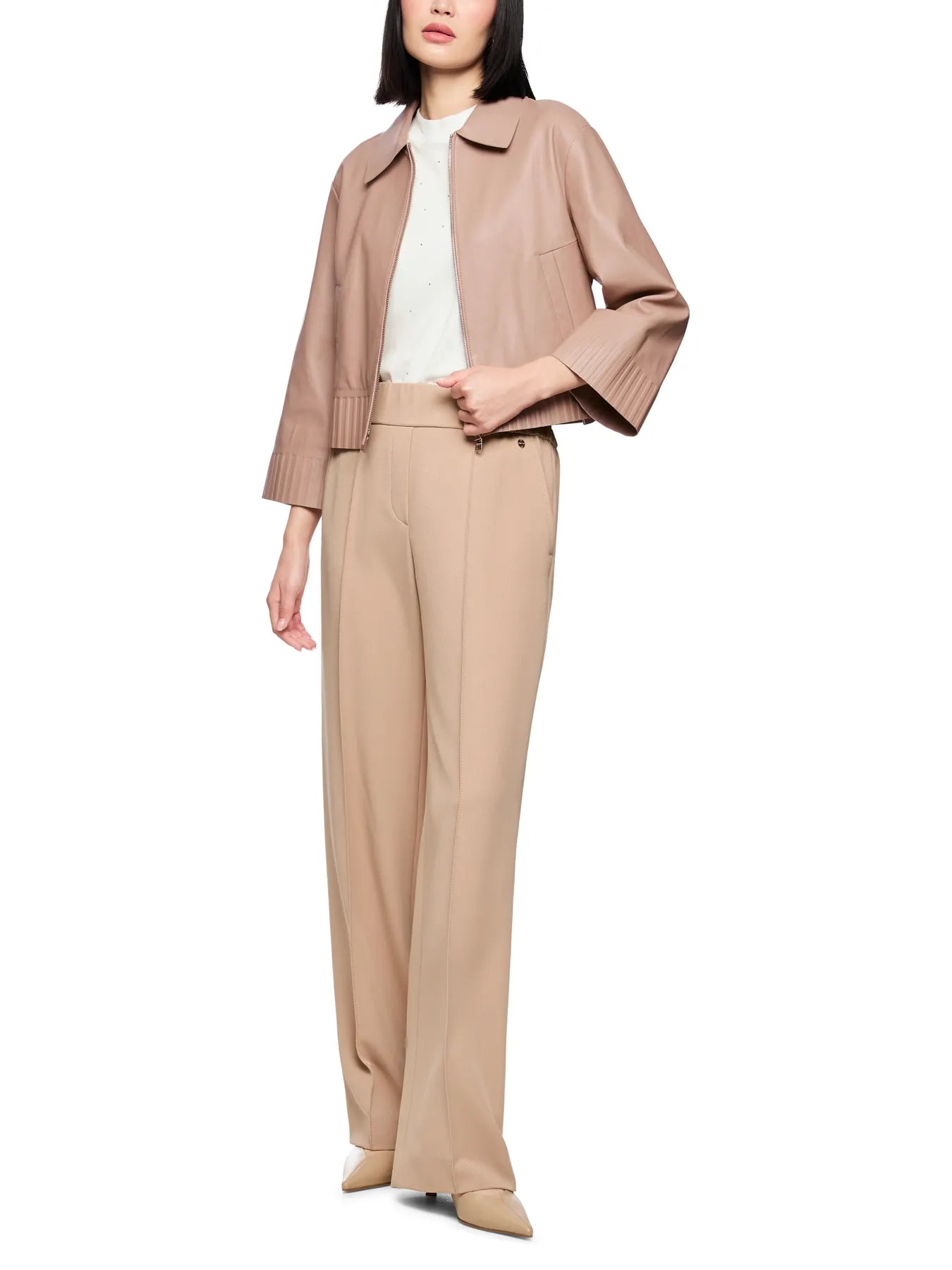 MARC CAIN
AC 12.04 L01 Lammnappa-Lederjacke warm taupe new