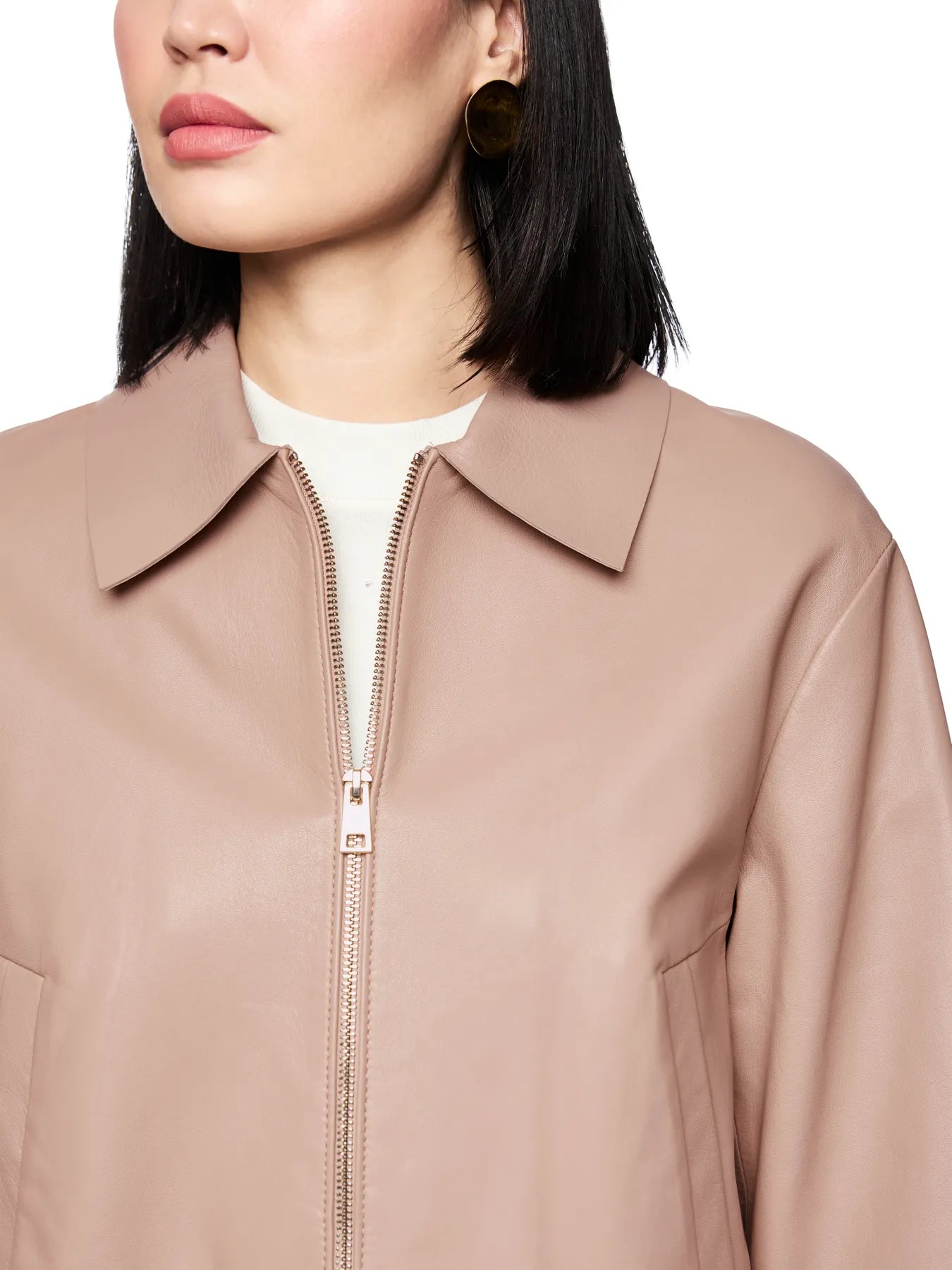 MARC CAIN
AC 12.04 L01 Lammnappa-Lederjacke warm taupe new
