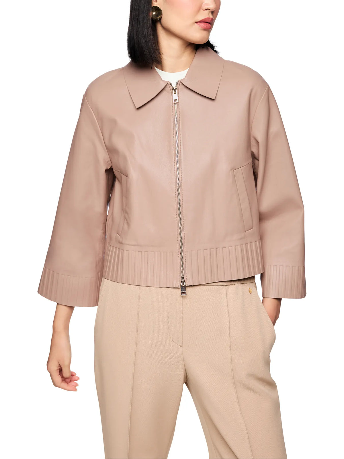 MARC CAIN
AC 12.04 L01 Lammnappa-Lederjacke warm taupe new