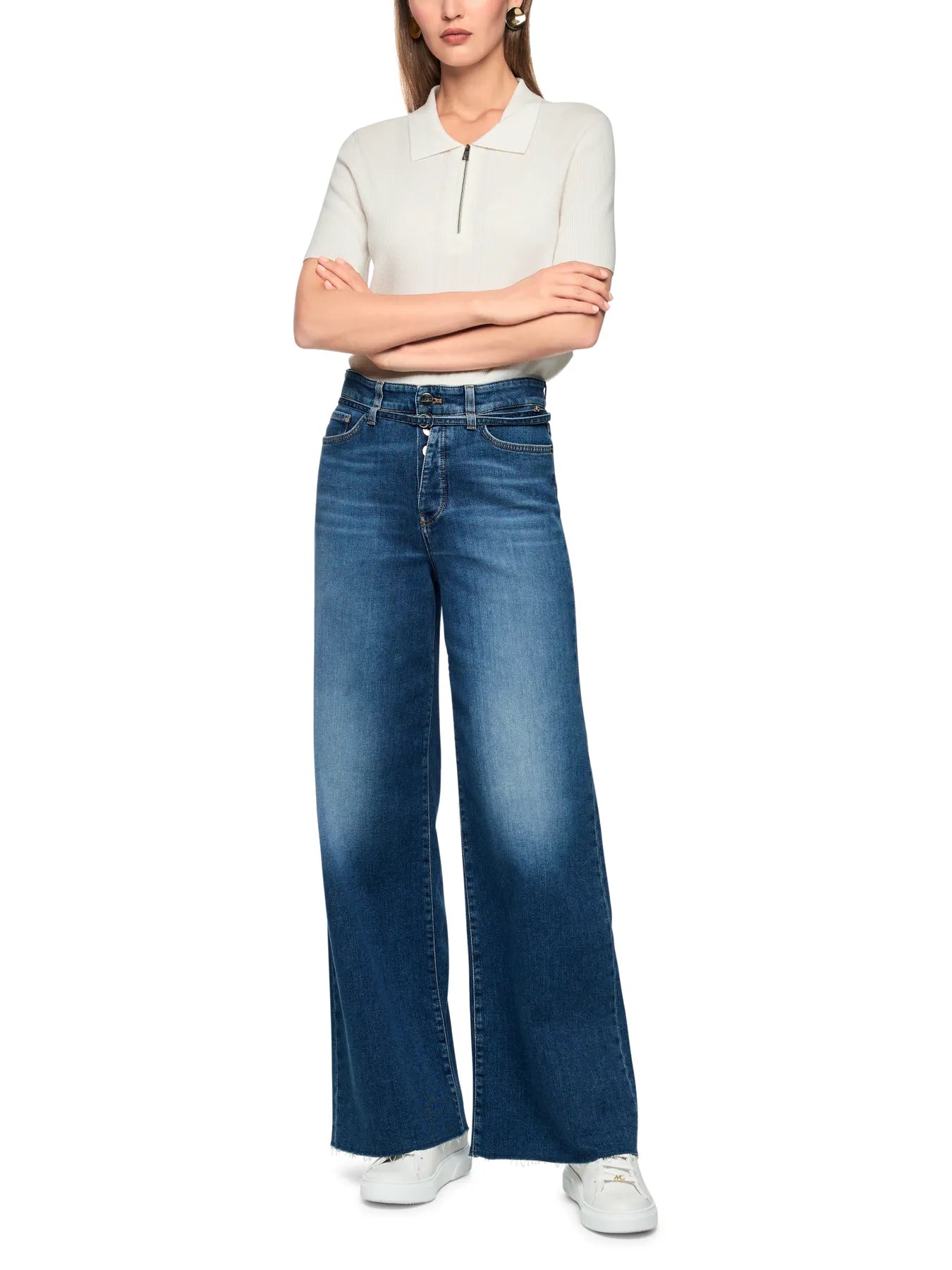 MARC CAIN
AP 82.33 D05 Weite Jeans WAUKEE und hohem Bund Blau