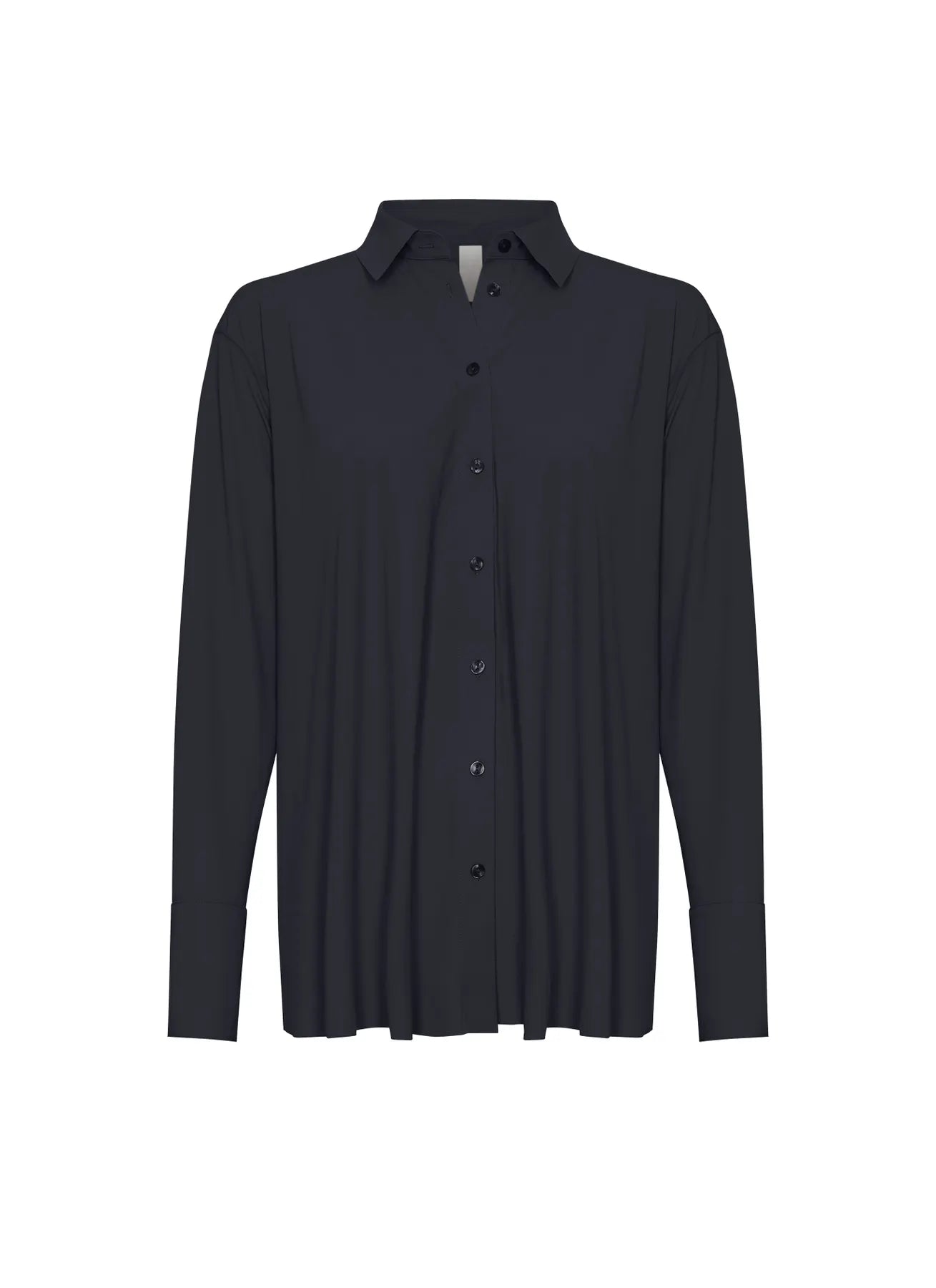 JAPAN TKY MILLY HEMDBLUSE TECHNOJERSEY STRETCH 342 BLACK-BLUE