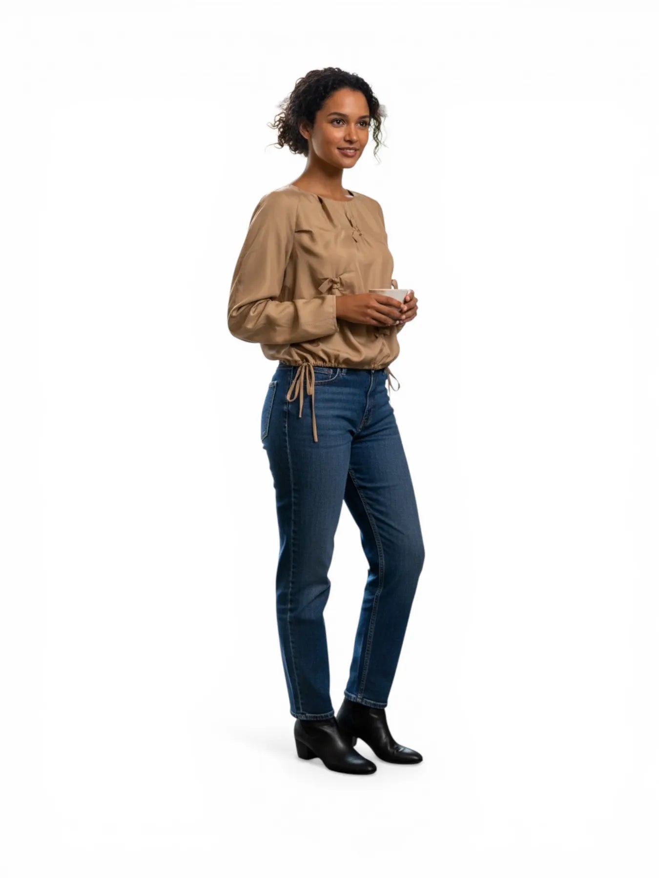 ULI SCHNEIDER 1030807 TEC SILK KNOT BLUSE MIT SCHLEIFEN CORNETTO 16.