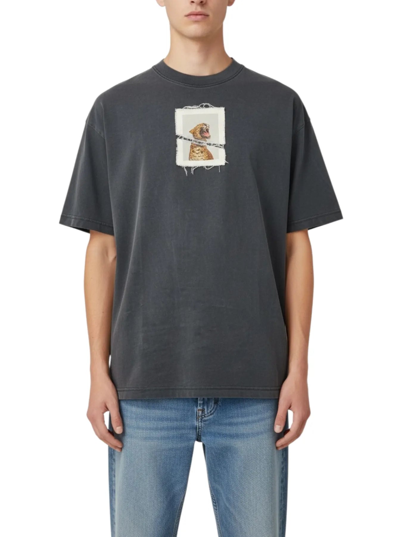 NICE.PEACE NP-454-XS-9001 HERREN T-SHIRT ANTHRAZIT.