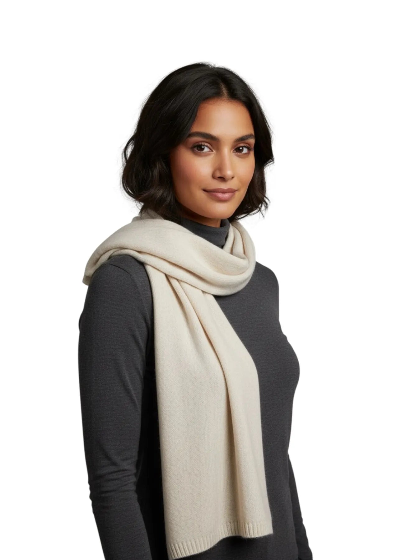 REPEAT 700506 KASCHMIR STRICK SCHAL TUCH NATURAL 1722