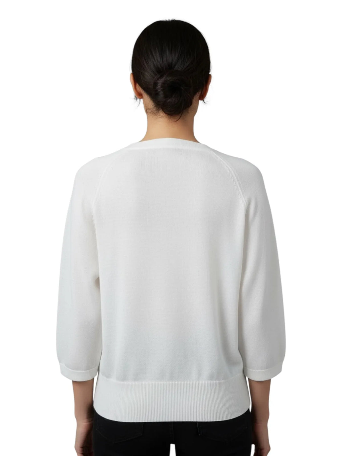 REPEAT 401161 PULLOVER AUS LEINEN WHITE