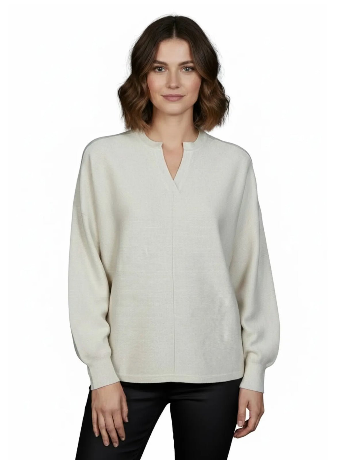 REPEAT 401168 DAMEN PULLOVER KASCHMIR-MIX IVORY 1386