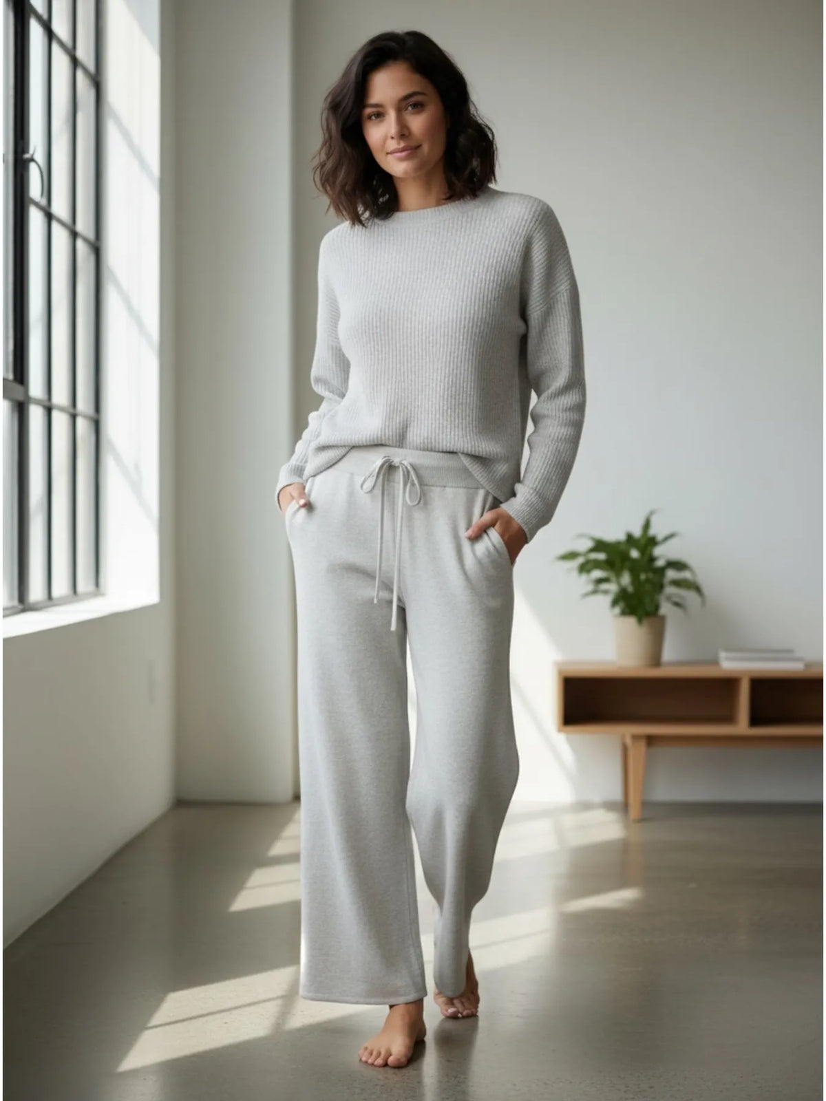 REPEAT 401181 SWEATPANTS HOSE IVORY 1386