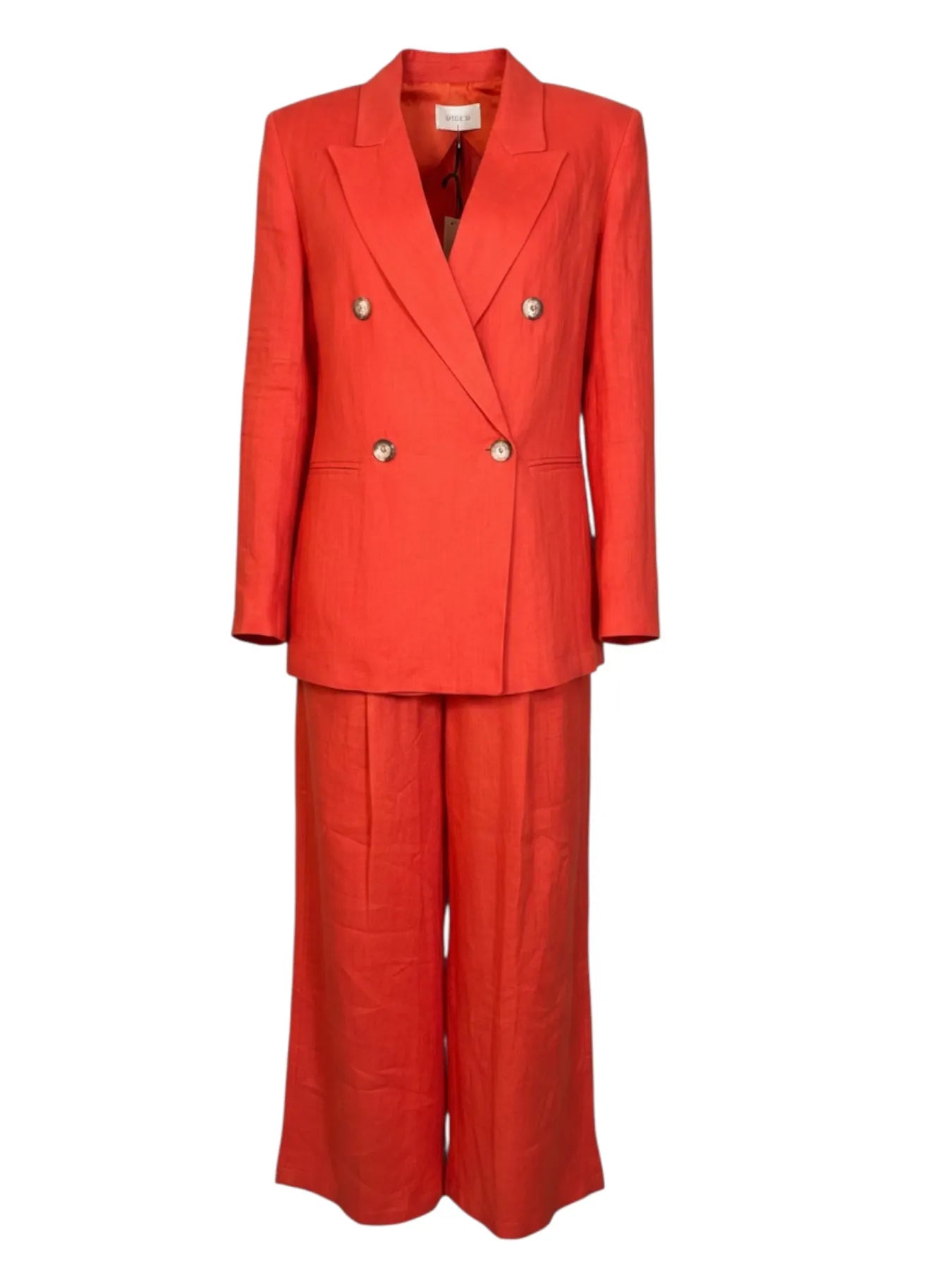 VICOLO TAB0549 LEINEN BLAZER ROT PAPAIA