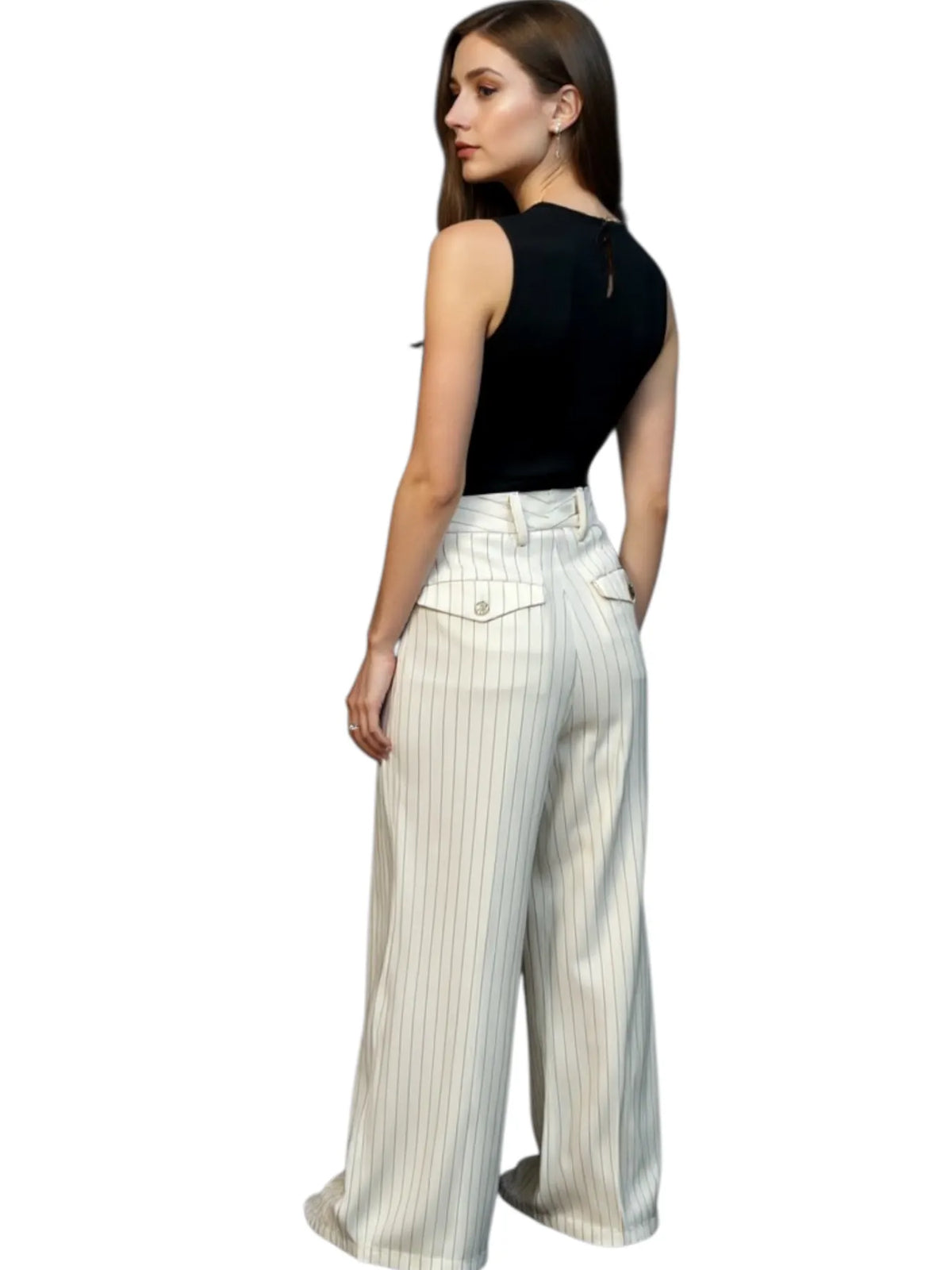 VICOLO TAB0206 MARLENENHOSE MIT STREIFEN BURO