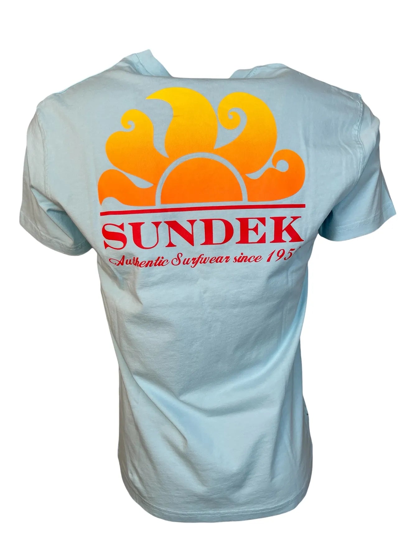 SUNDEK M028TEJ7800 HERREN T-SHIRT PRINT HELLBLAU GLACIER