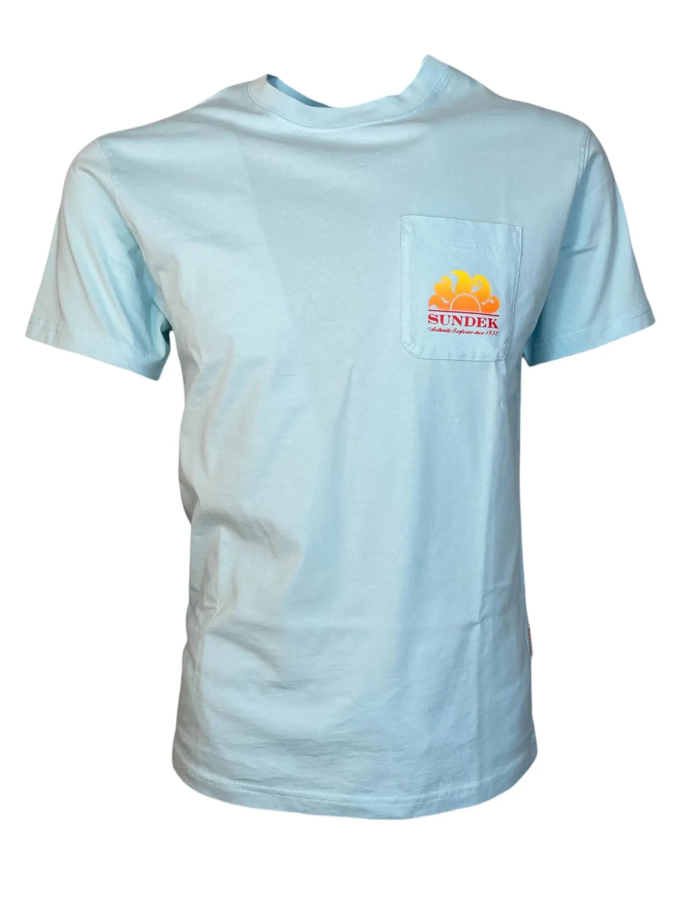 SUNDEK M028TEJ7800 HERREN T-SHIRT PRINT HELLBLAU GLACIER