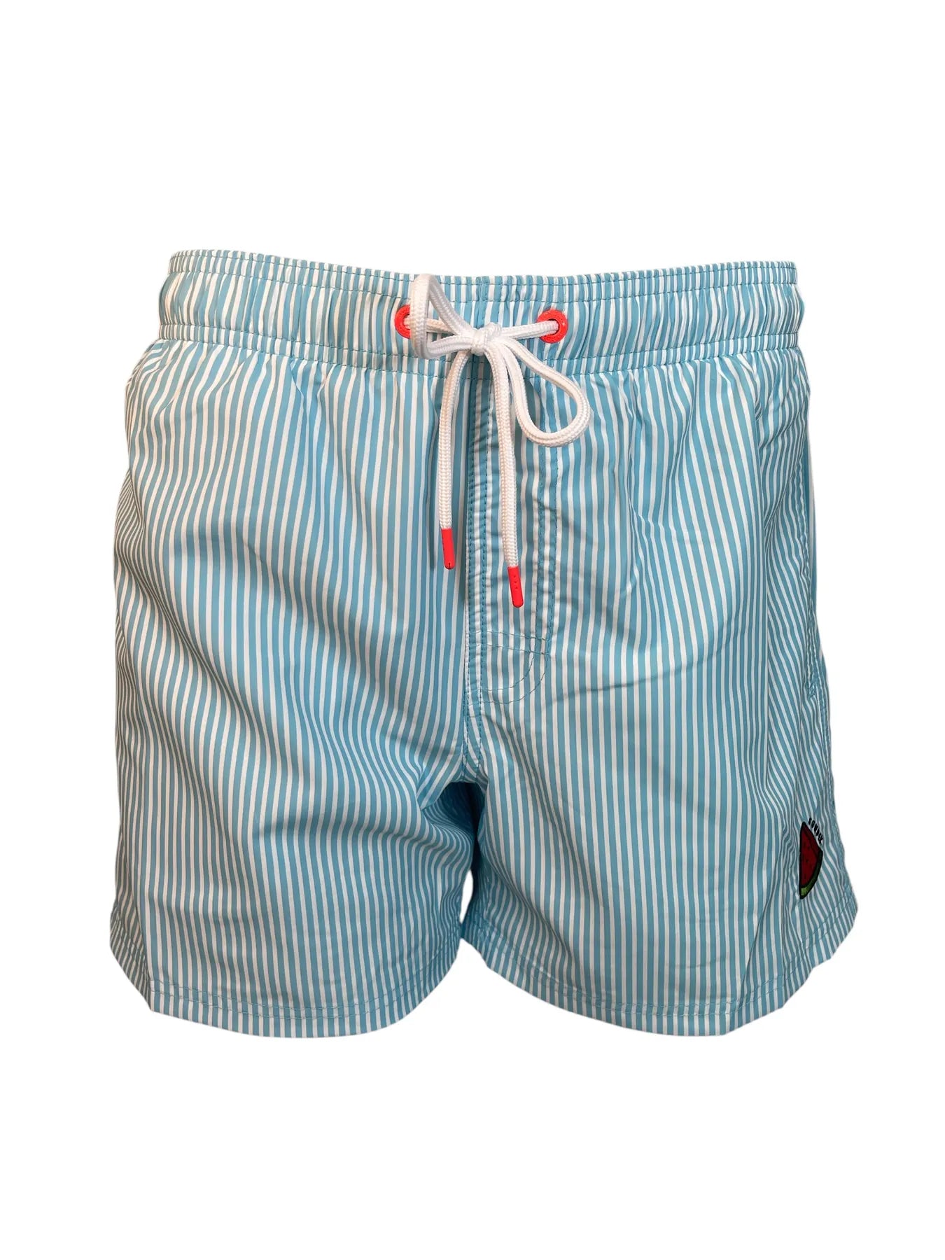 SUNDEK M504BDRT3JI HERREN SHORTS BADEHOSE TÜRKIS STREIFEN LUNAR