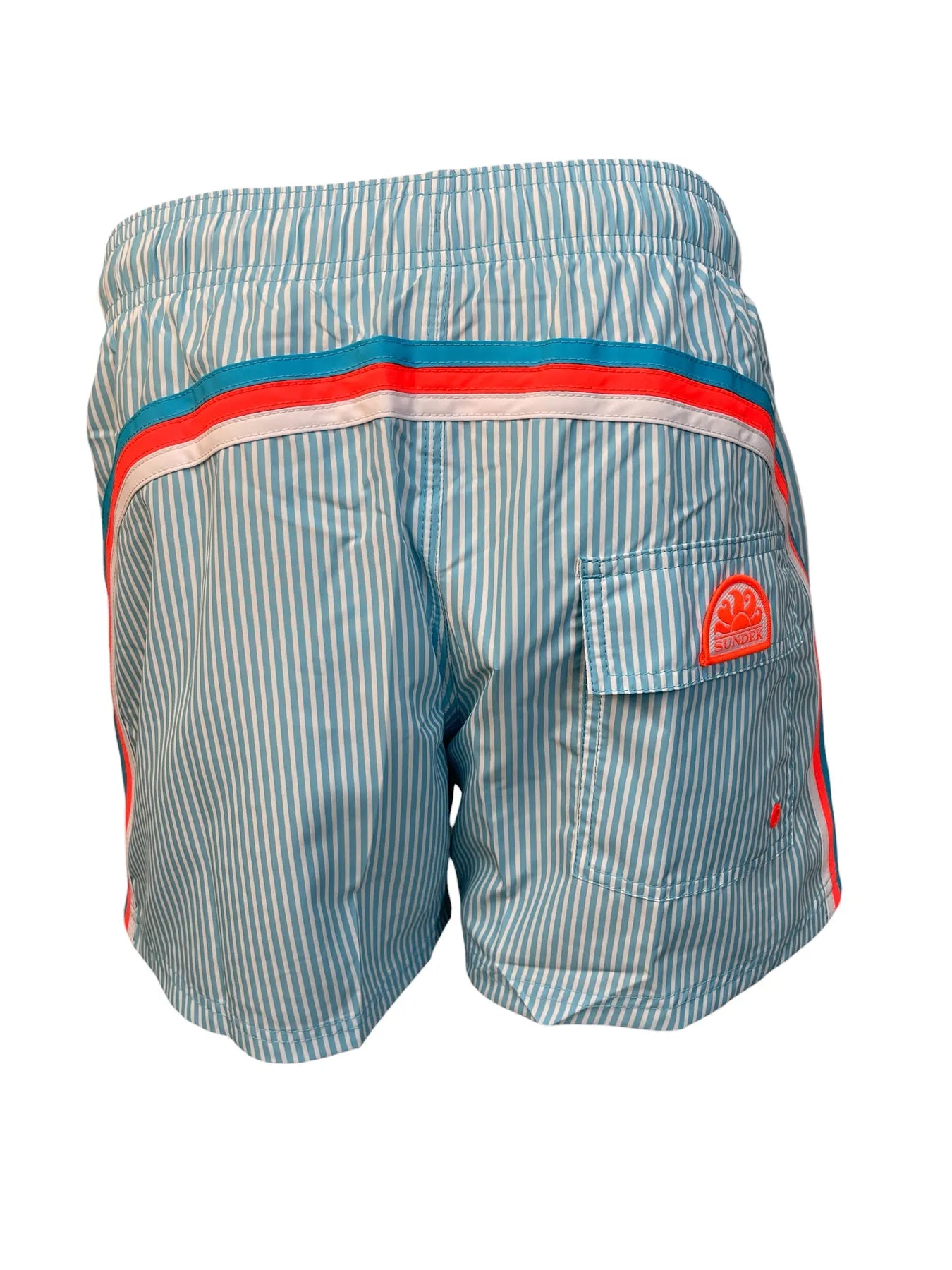 SUNDEK M504BDRT3JI HERREN SHORTS BADEHOSE TÜRKIS STREIFEN LUNAR