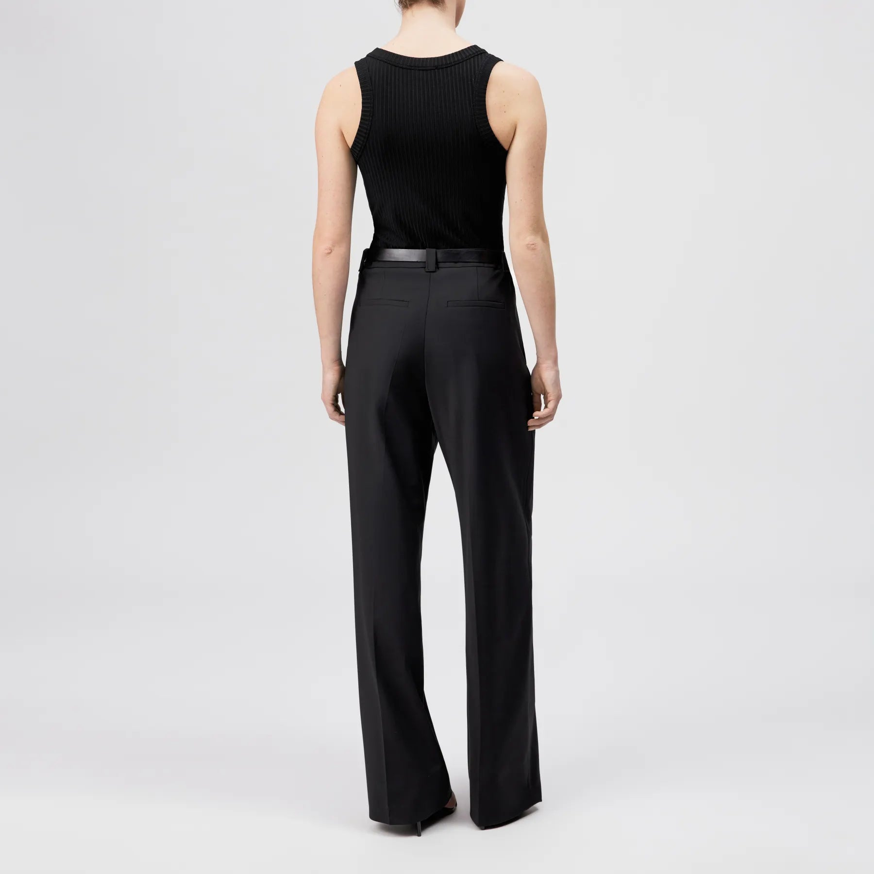 DRYKORN 520026 TAVIRA_2 888 RIPP TOP TANKTOP SCHWARZ