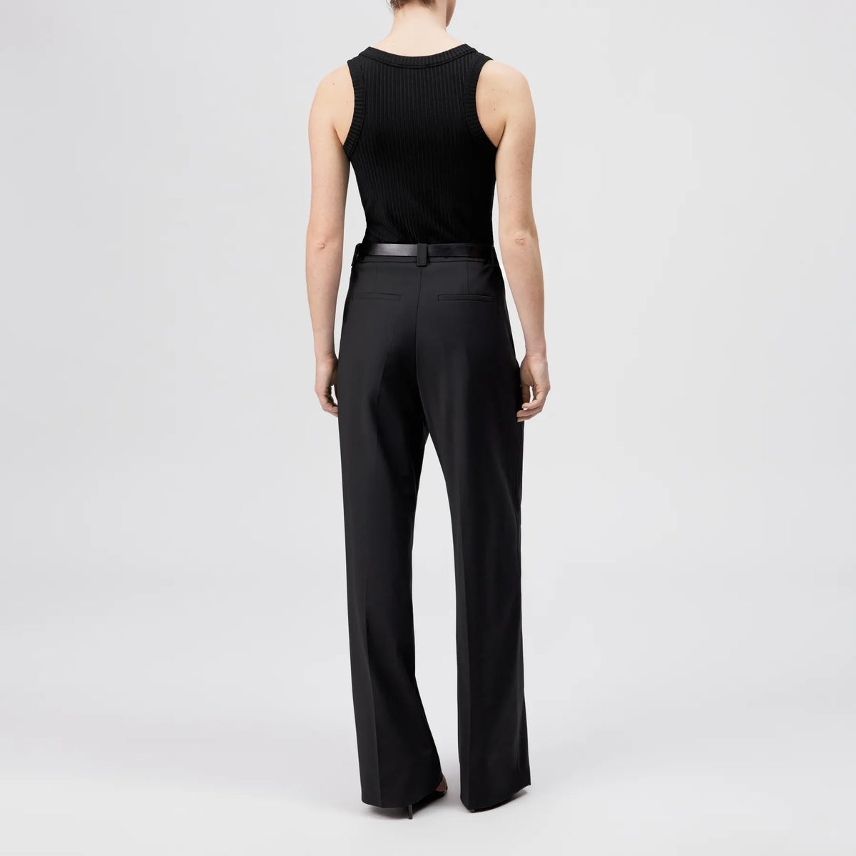 DRYKORN 520026 TAVIRA_2 888 RIPP TOP TANKTOP SCHWARZ
