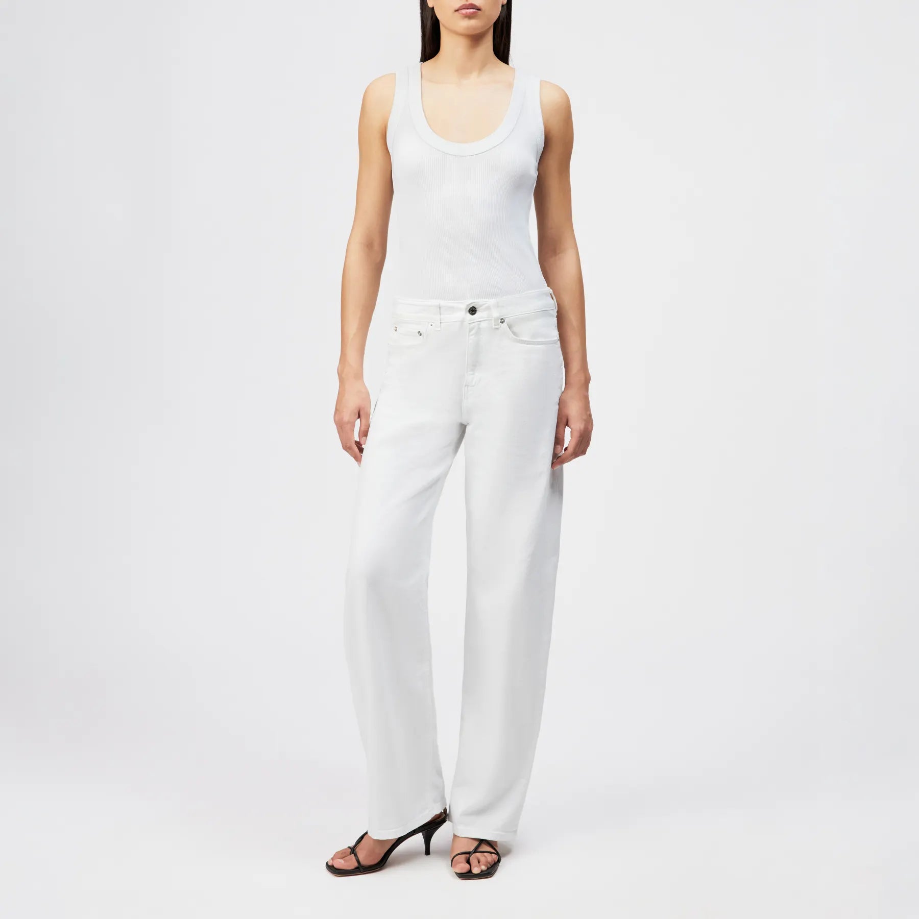 DRYKORN 520026 TAVIRA_2 888 RIPP TOP TANKTOP WEISS
