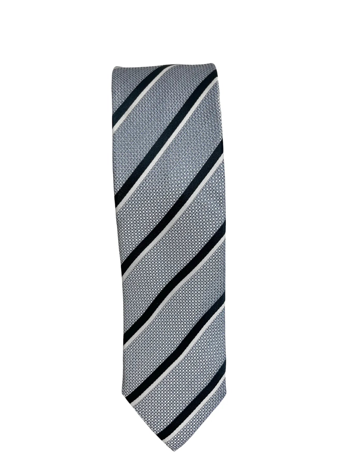 CINQUE ACC - 01216-0017 HERREN SEIDEN KRAWATTE NAVY STREIFEN