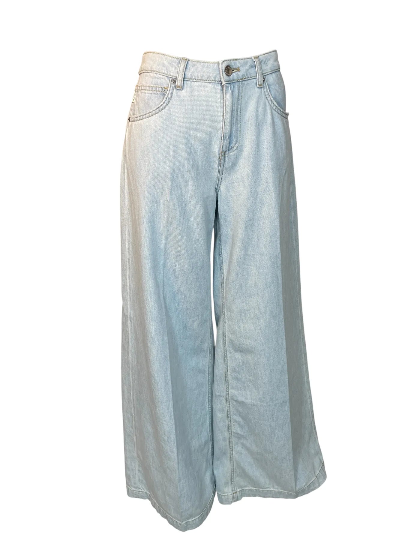 VICOLO DAB5023 DAMEN WIDE LEG JEANS HELLBLAU CHIARO
