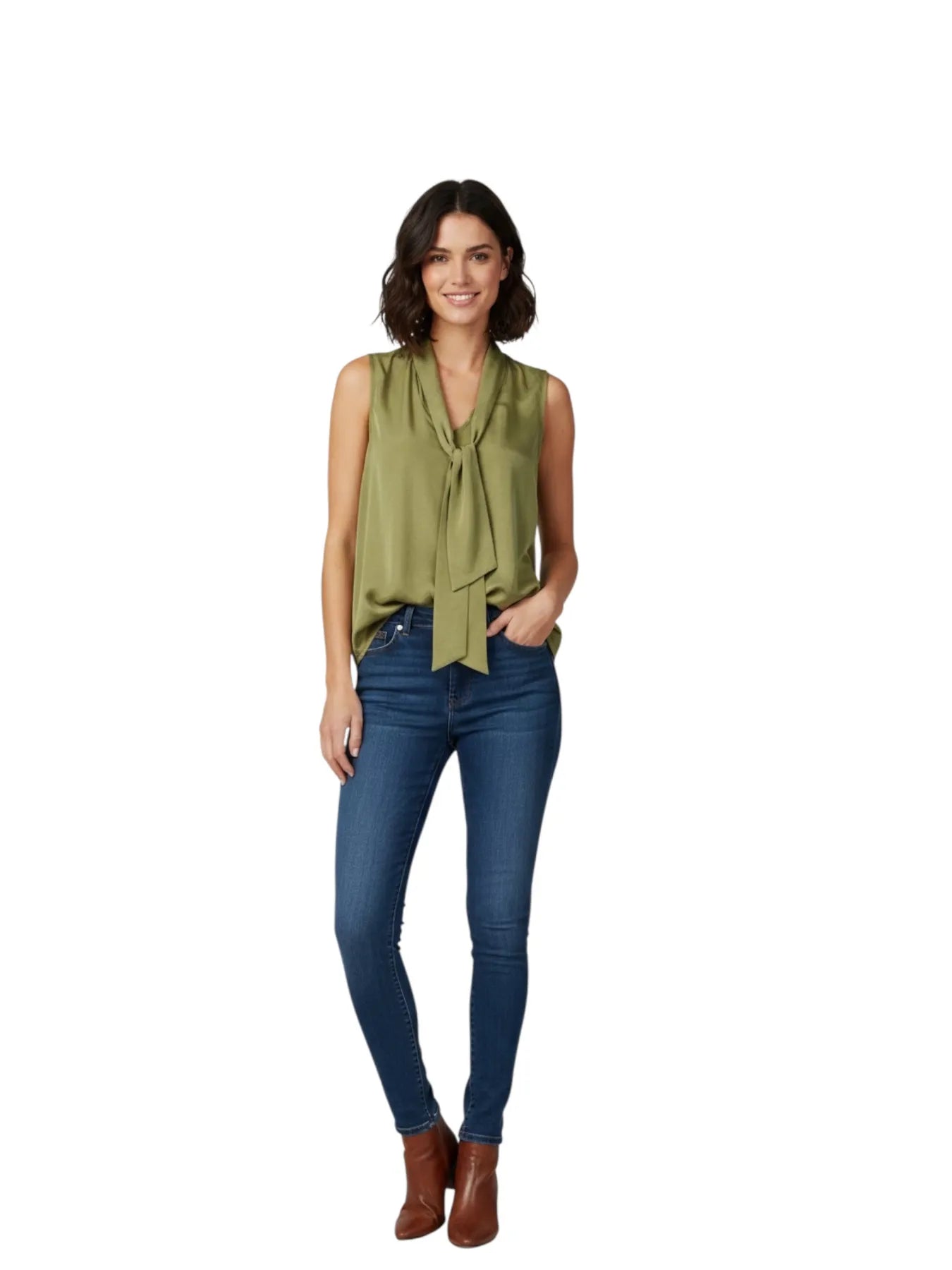 VICOLO TAB0572 BLUSE HELLGRÜN PISTACCHIO