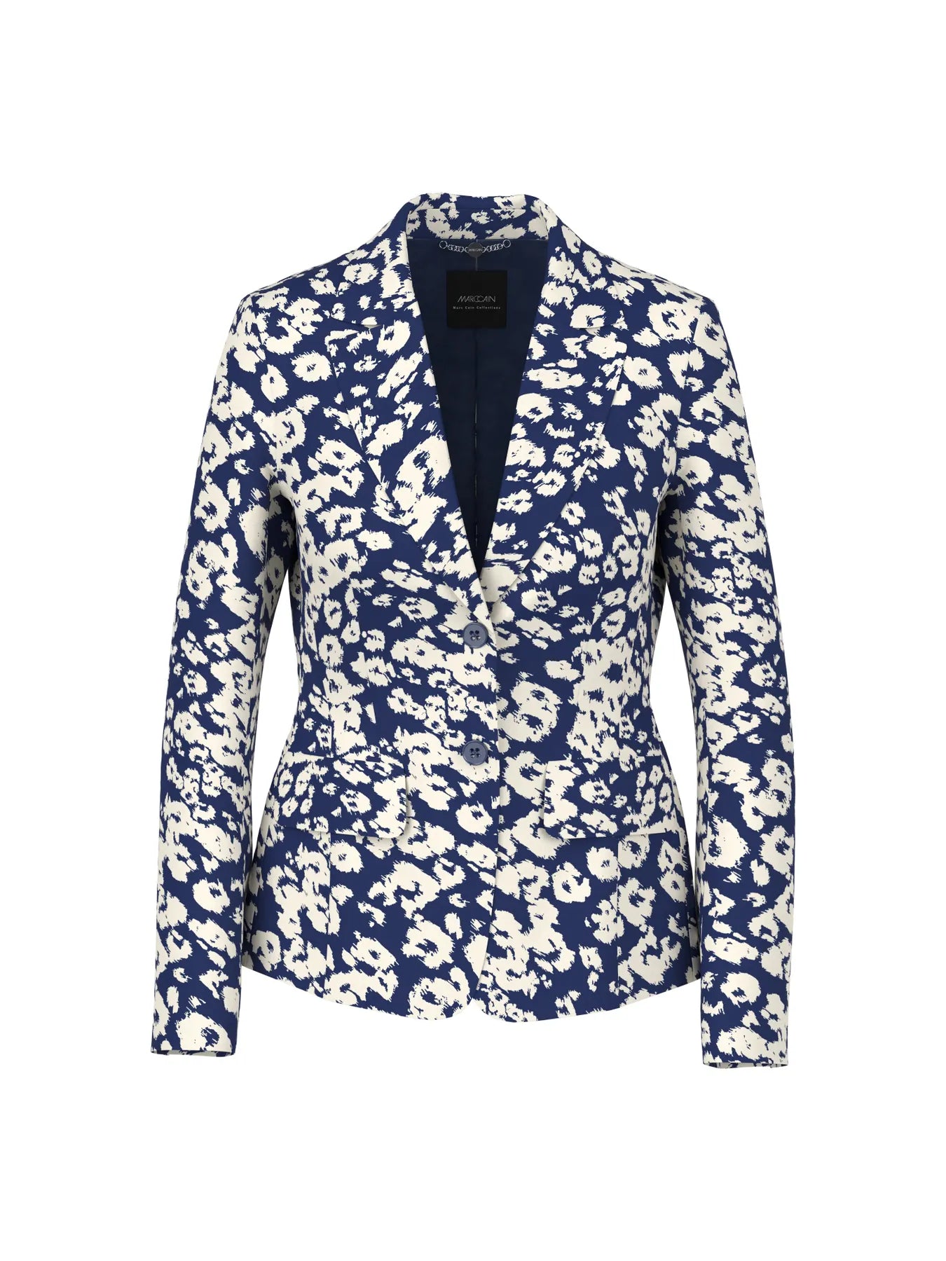 MARC CAIN
BC 34.11 J41 Taillierter Blazer mit Print midnight sail