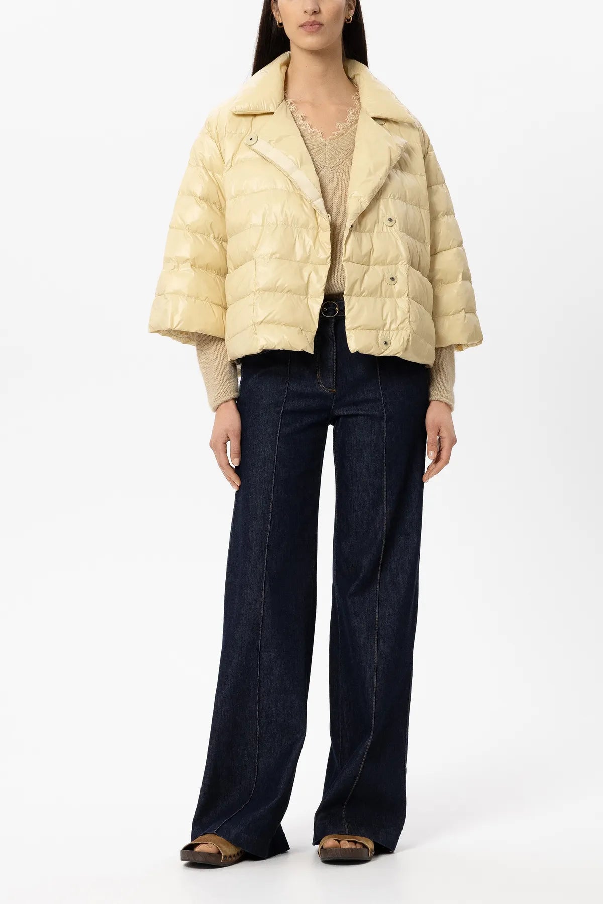 LUISA CERANO 448543/4133-0 Steppjacke mit verkürzten Ärmeln butter yellow