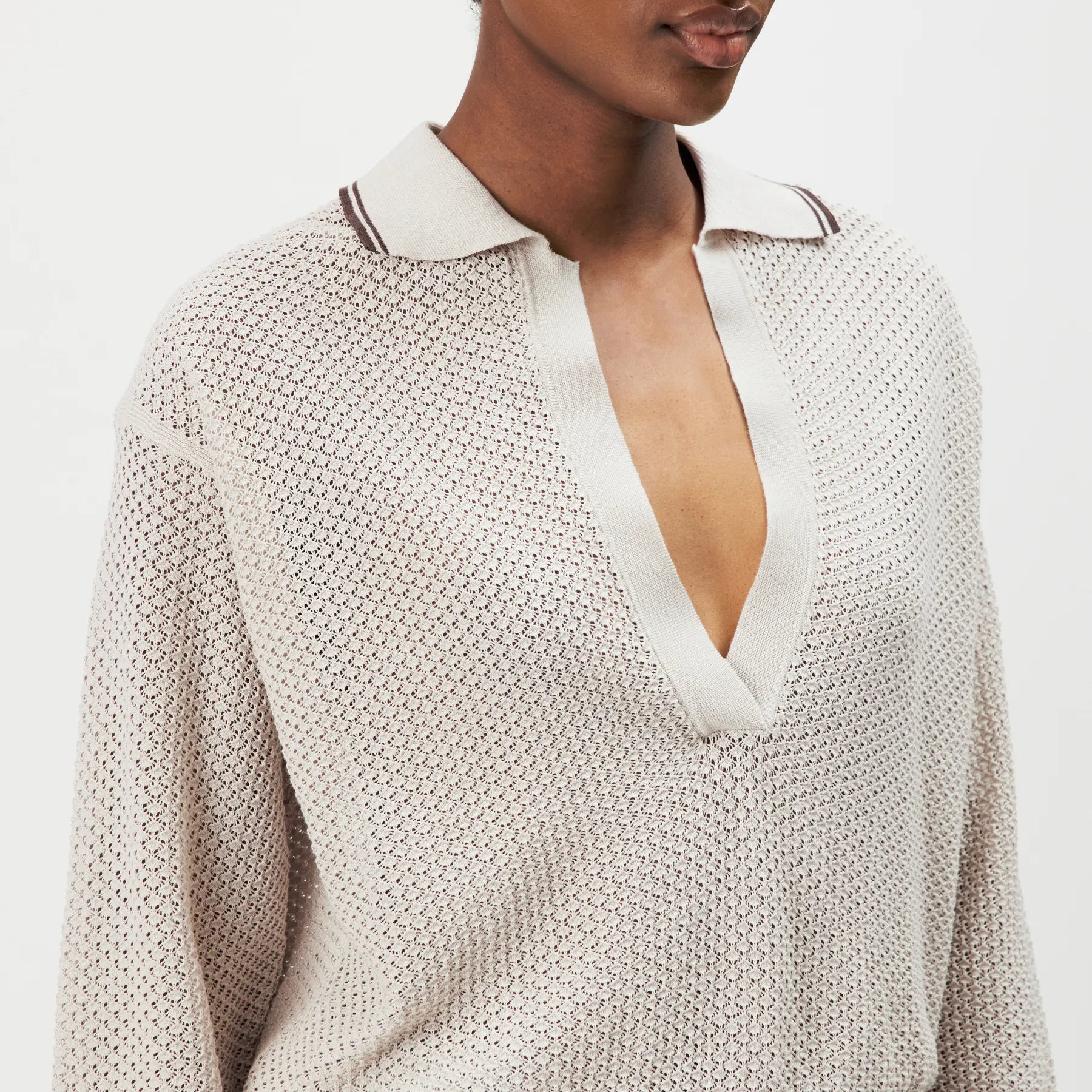 DRYKORN 425181 JORGIA 10 Pullover Strick-Longsleeve beige 1817