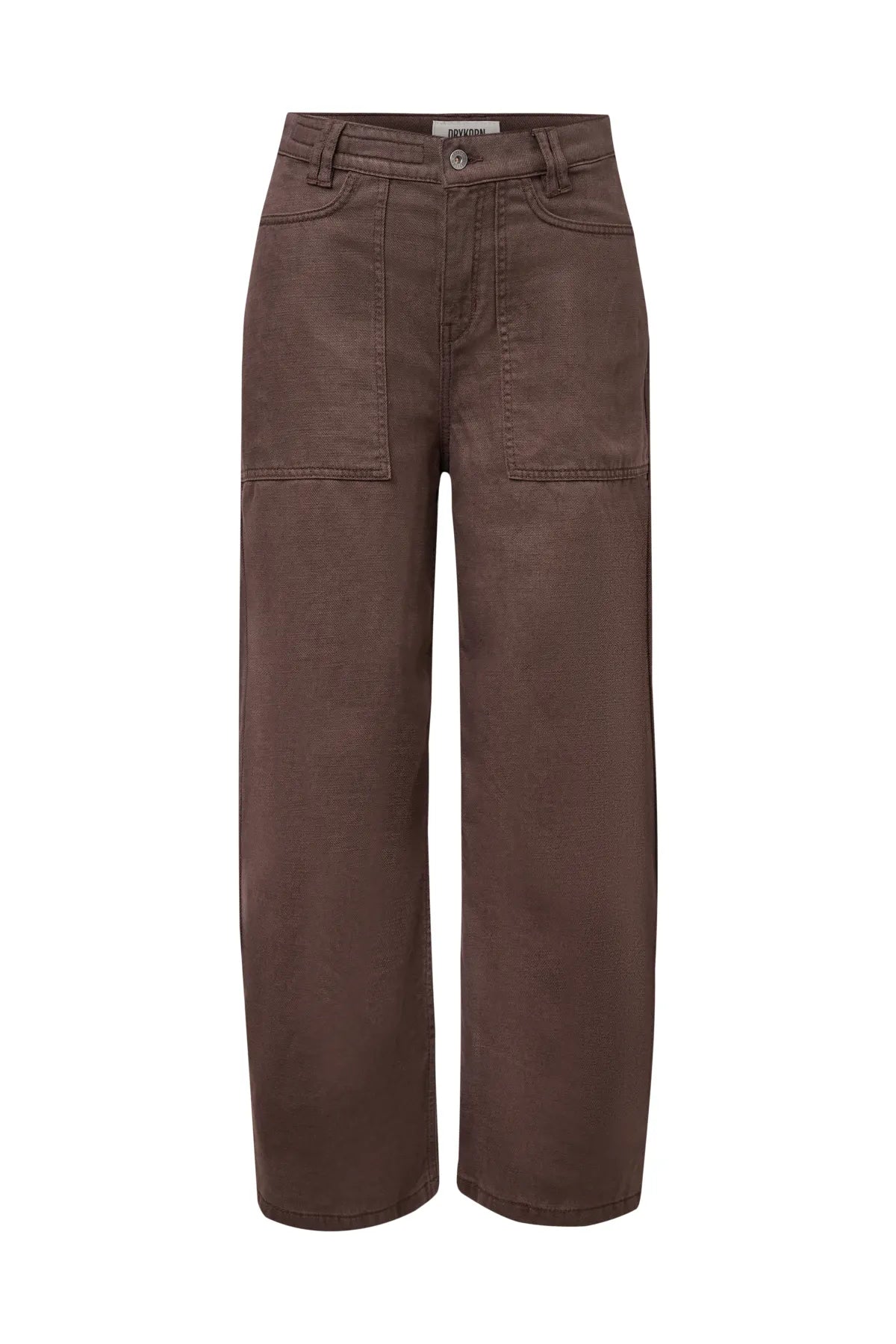 DRYKORN 270143 DERIVE 10 Mid-Waist Jeans Cropped braun 1115