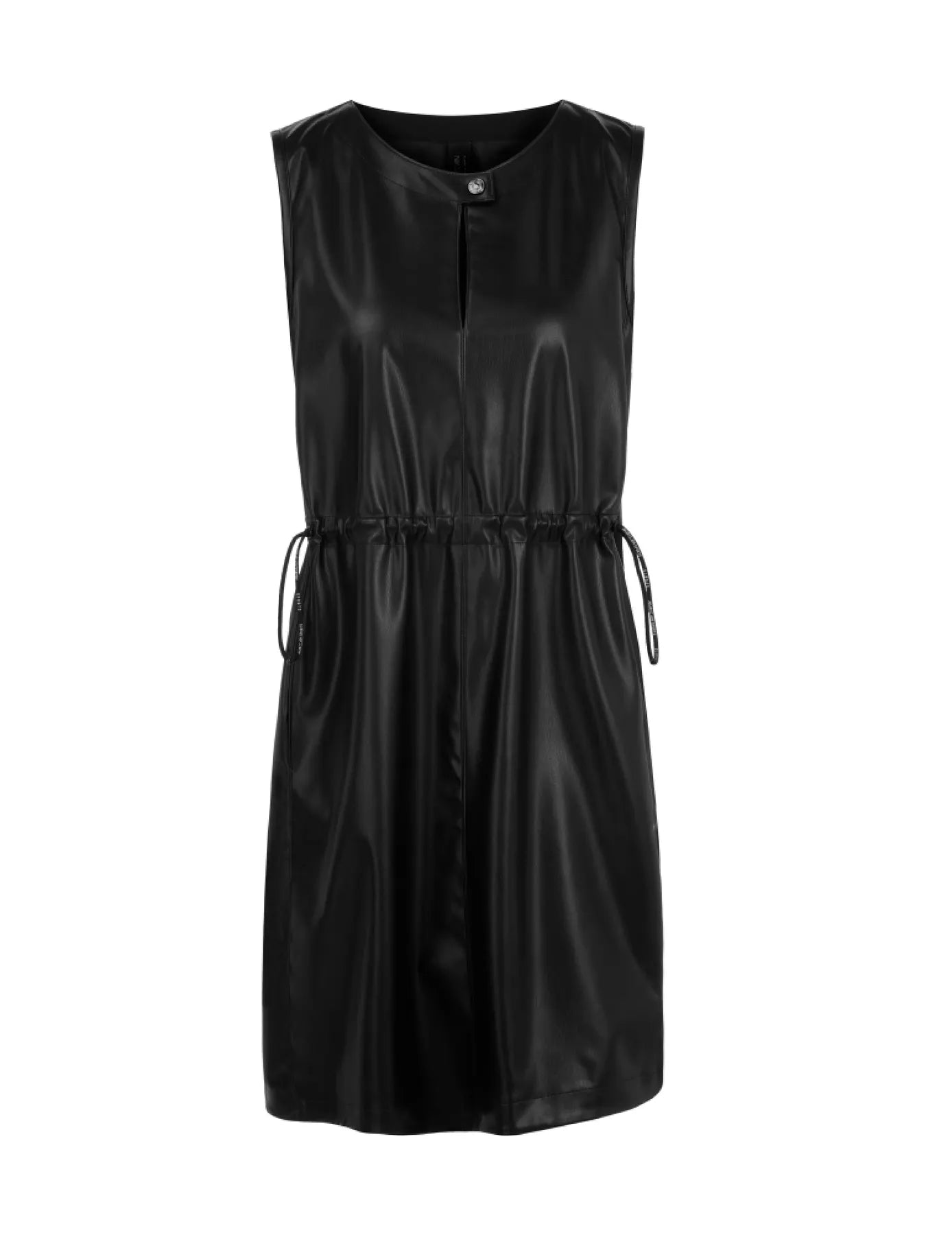 MARC CAIN
BS 21.23 J07 Kurzes Kunstlederkleid mit Tunnelzug Black