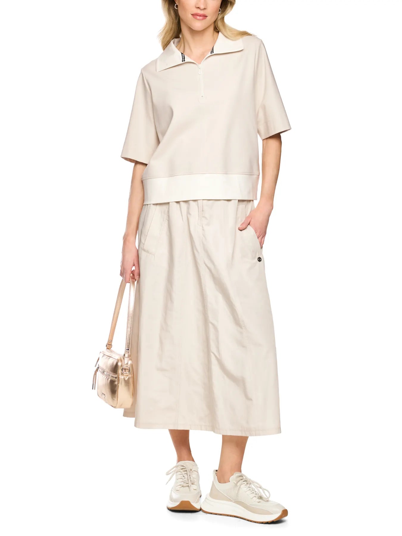 MARC CAIN
BS 53.02 J54 Oversize-Polo mit Troyerkragen smoke