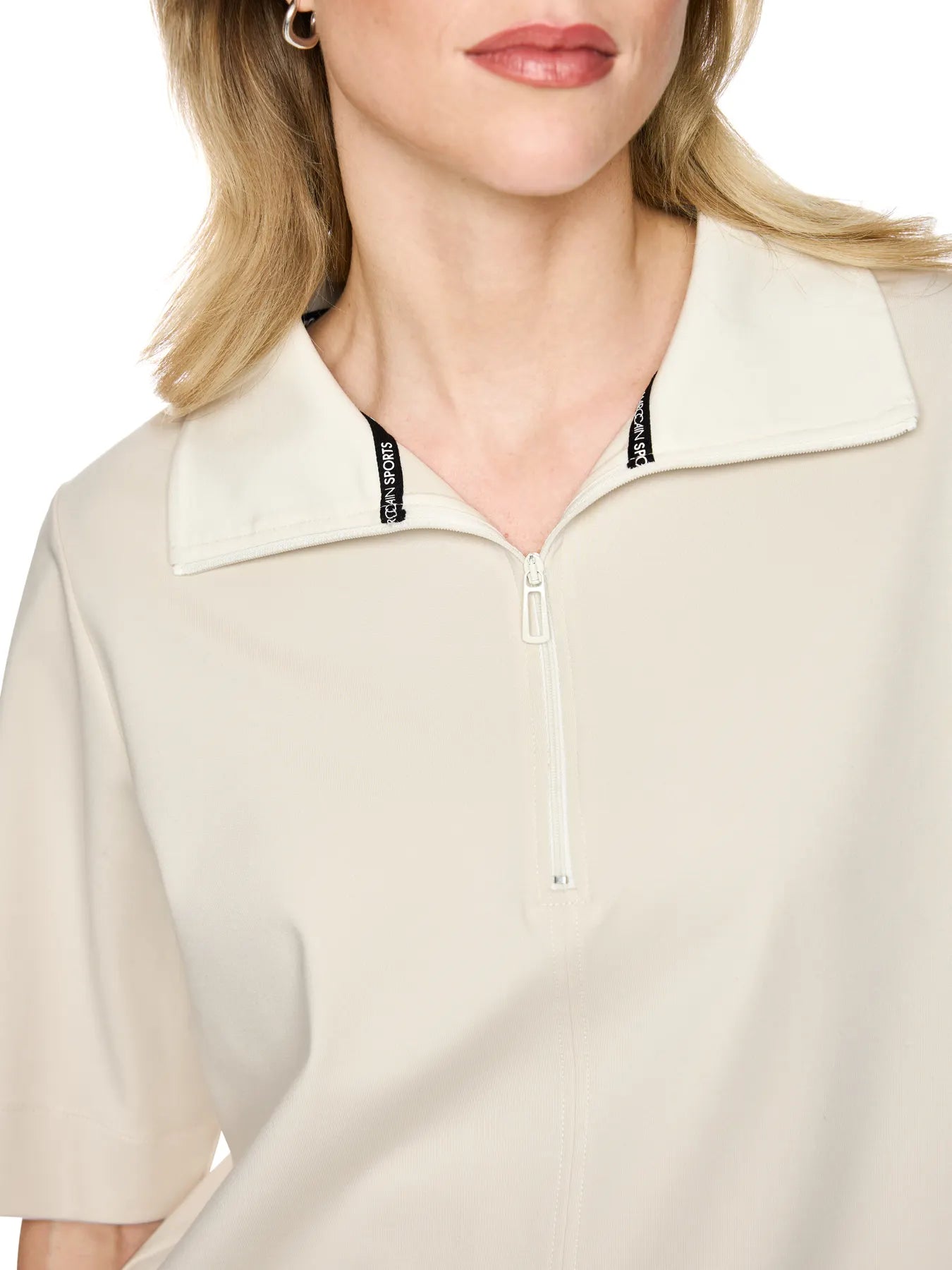 MARC CAIN
BS 53.02 J54 Oversize-Polo mit Troyerkragen smoke