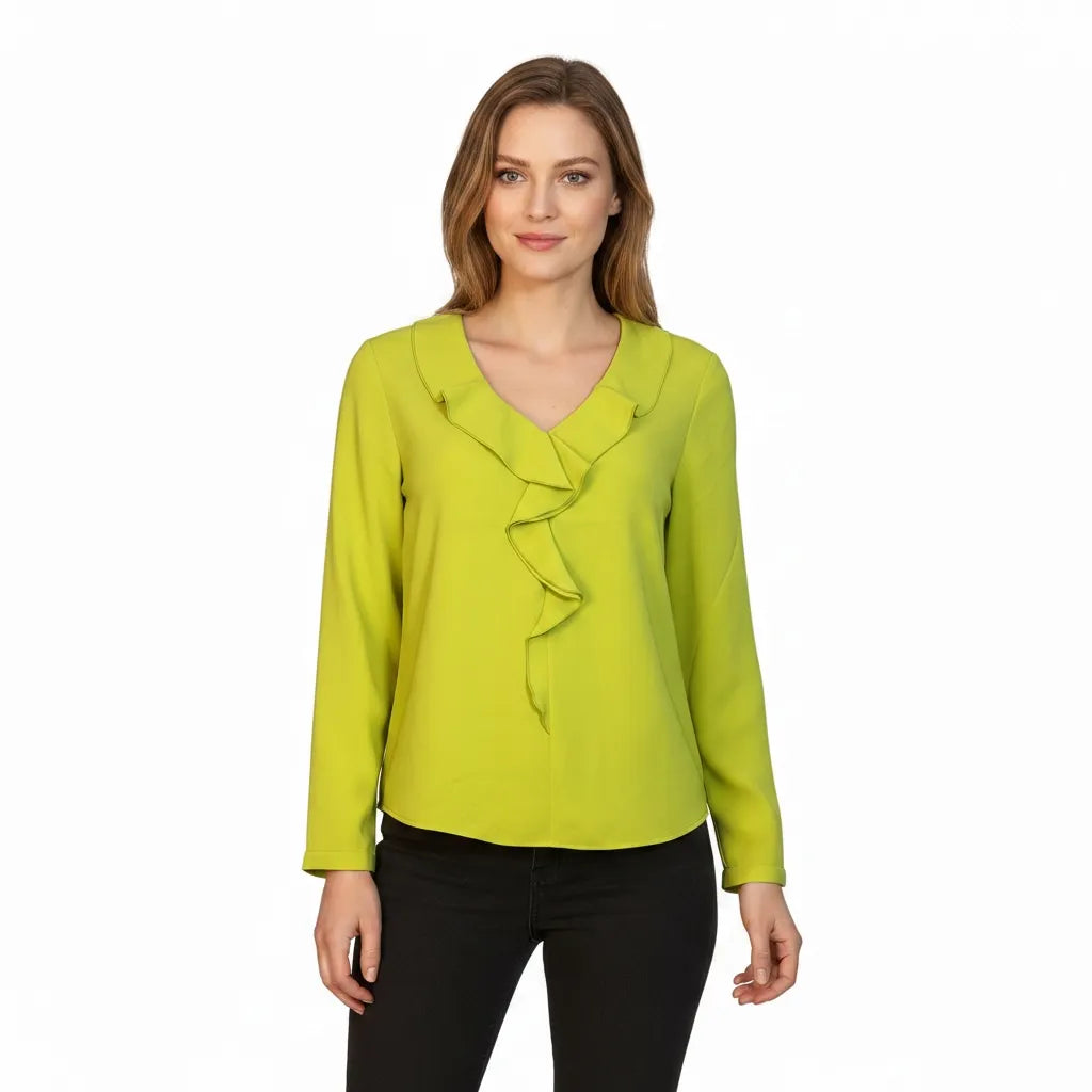 MARC CAIN BC 51.39 W90 Bluse apple green new