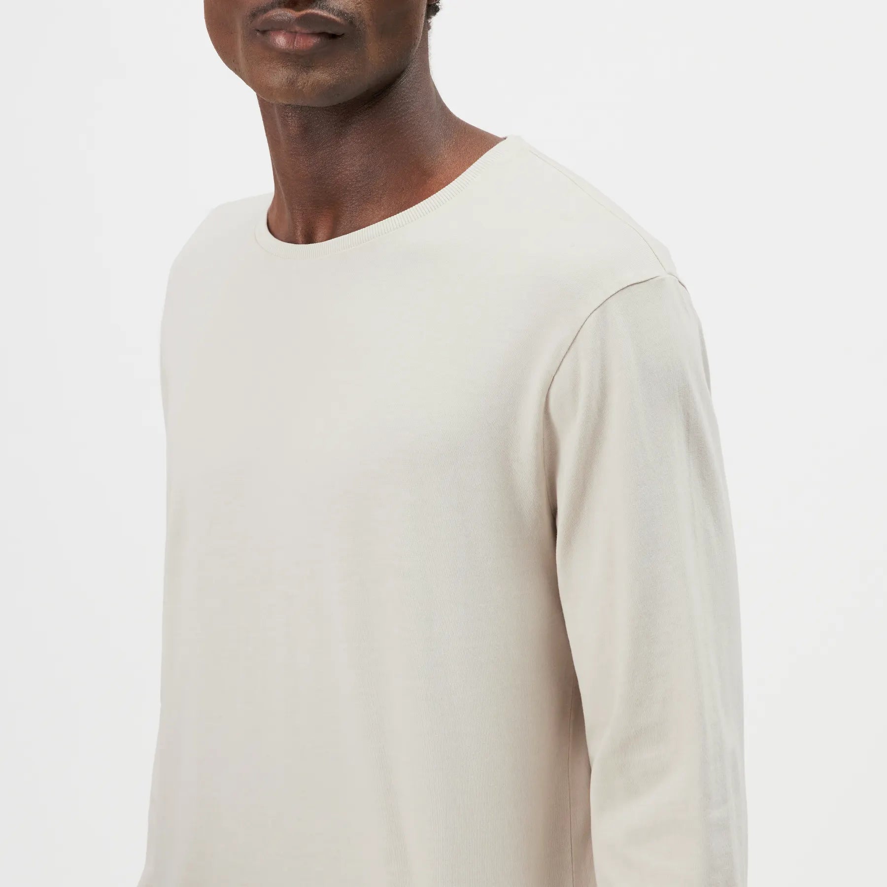 DRYKORN 520005 KENDRICK_LS 10 HERREN T-SHIRT ECRU 1911