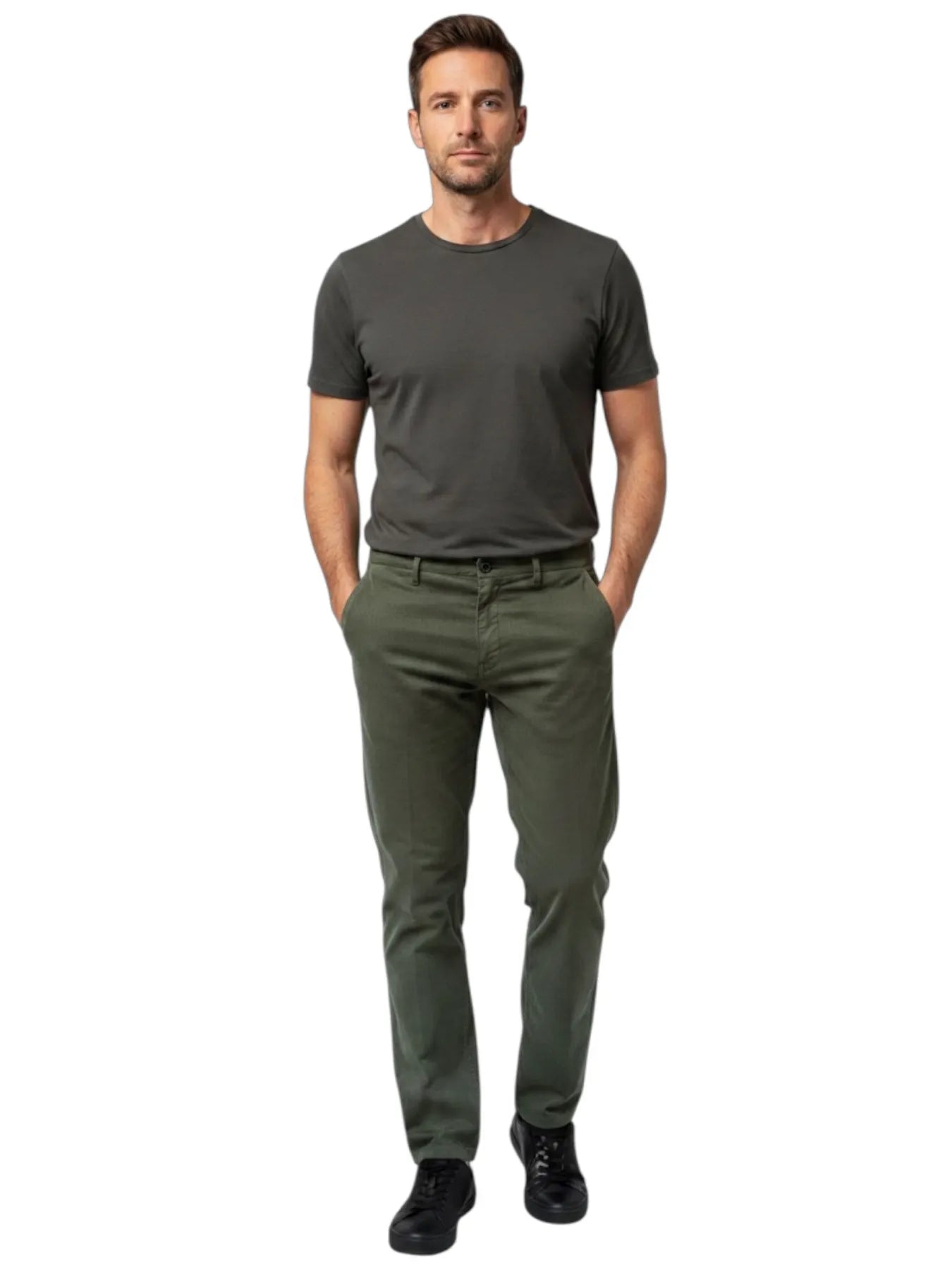 CALVIN KLEIN K10K113423 SATEEN STRETCH TAPERED HOSE GREEN