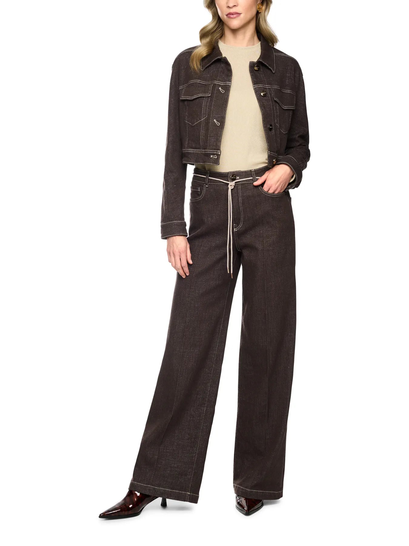 MARC CAIN
BC 82.25 D09 Jeans WARRI mit Kontrastdetails seal brown