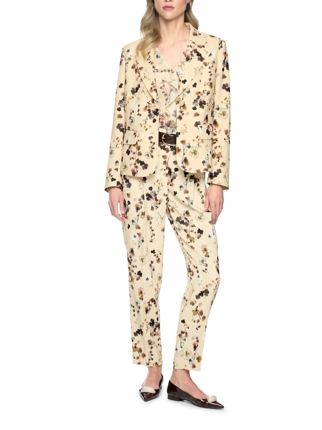 MARC CAIN
BC 34.14 W51 Taillierter Flower-Print-Blazer