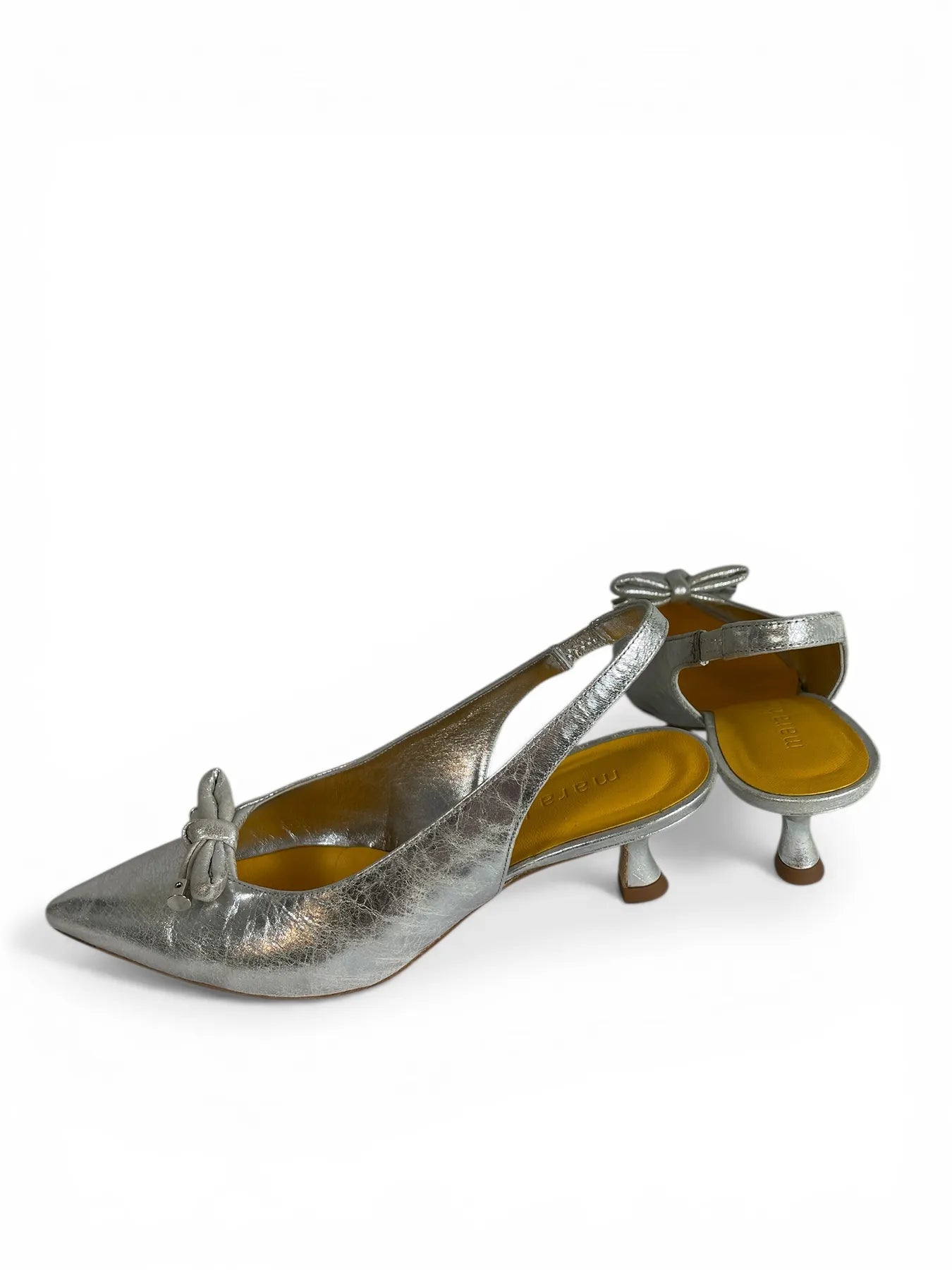 Mara Bini Z539 VINTAGE SLINGPUMPS SILBER