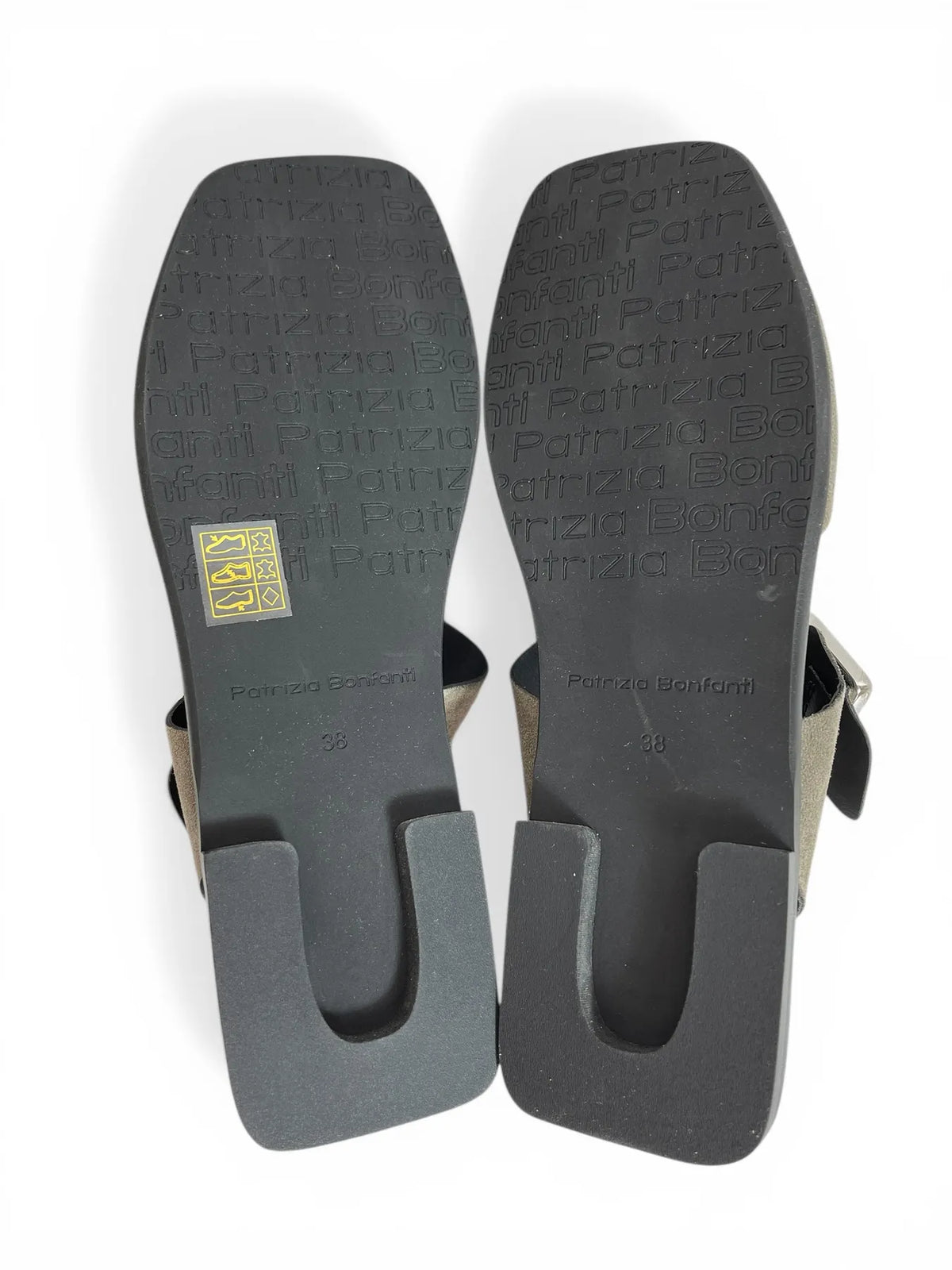 PATRIZIA BONFANTI DOVER DALIA SUEDE LEDER SANDALE GREY