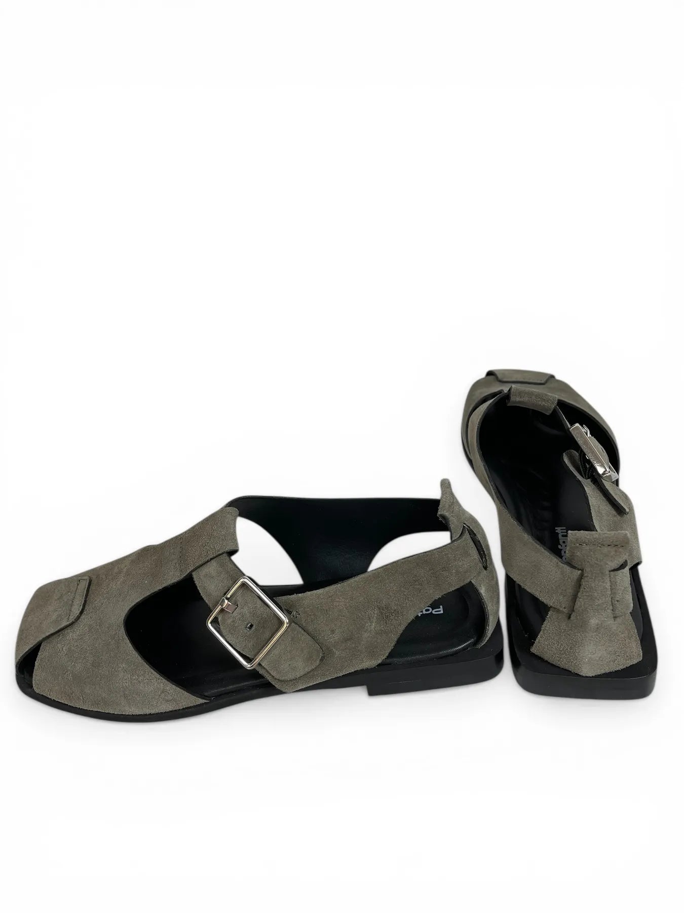 PATRIZIA BONFANTI DOVER DALIA SUEDE LEDER SANDALE GREY