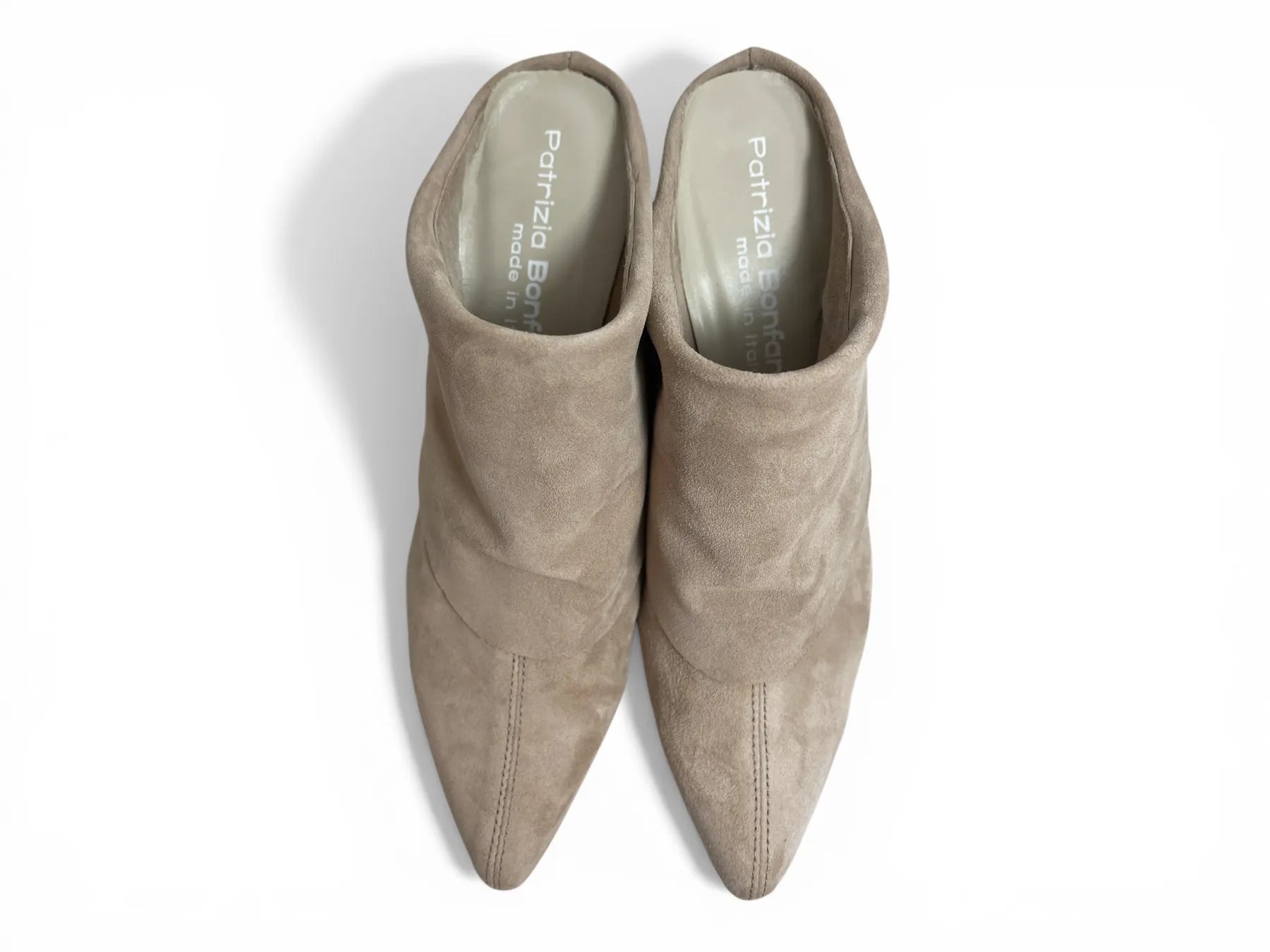 PATRIZIA BONFANTI DOVER IRIS CAMOSCIO SUEDE SABOT CLOGS MULES MIT KEILABSATZ CIPRIA
