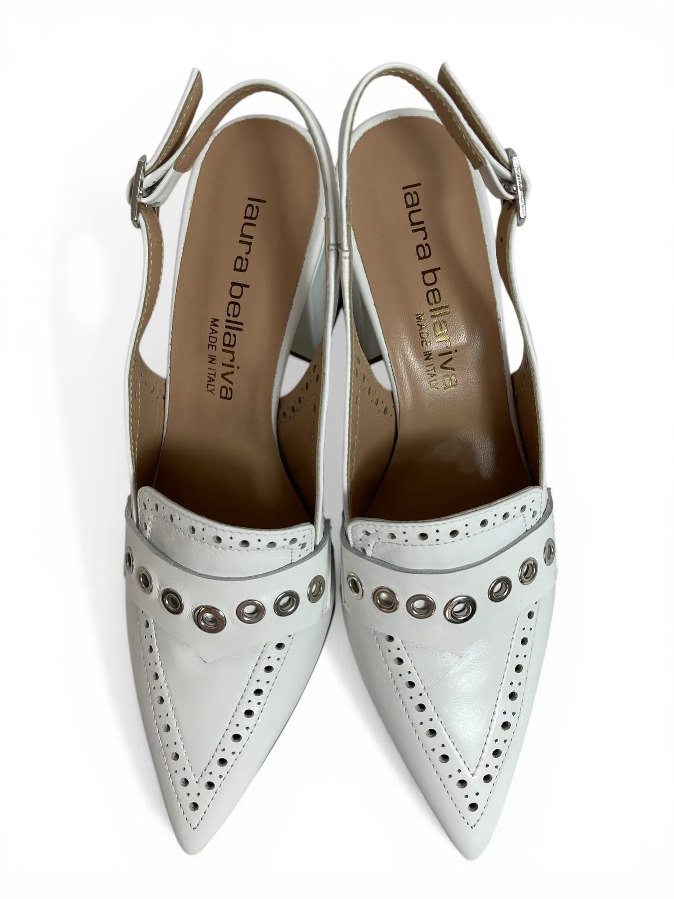 Laura Bellariva 2103 HARRODS SLINGPUMPS WEISS