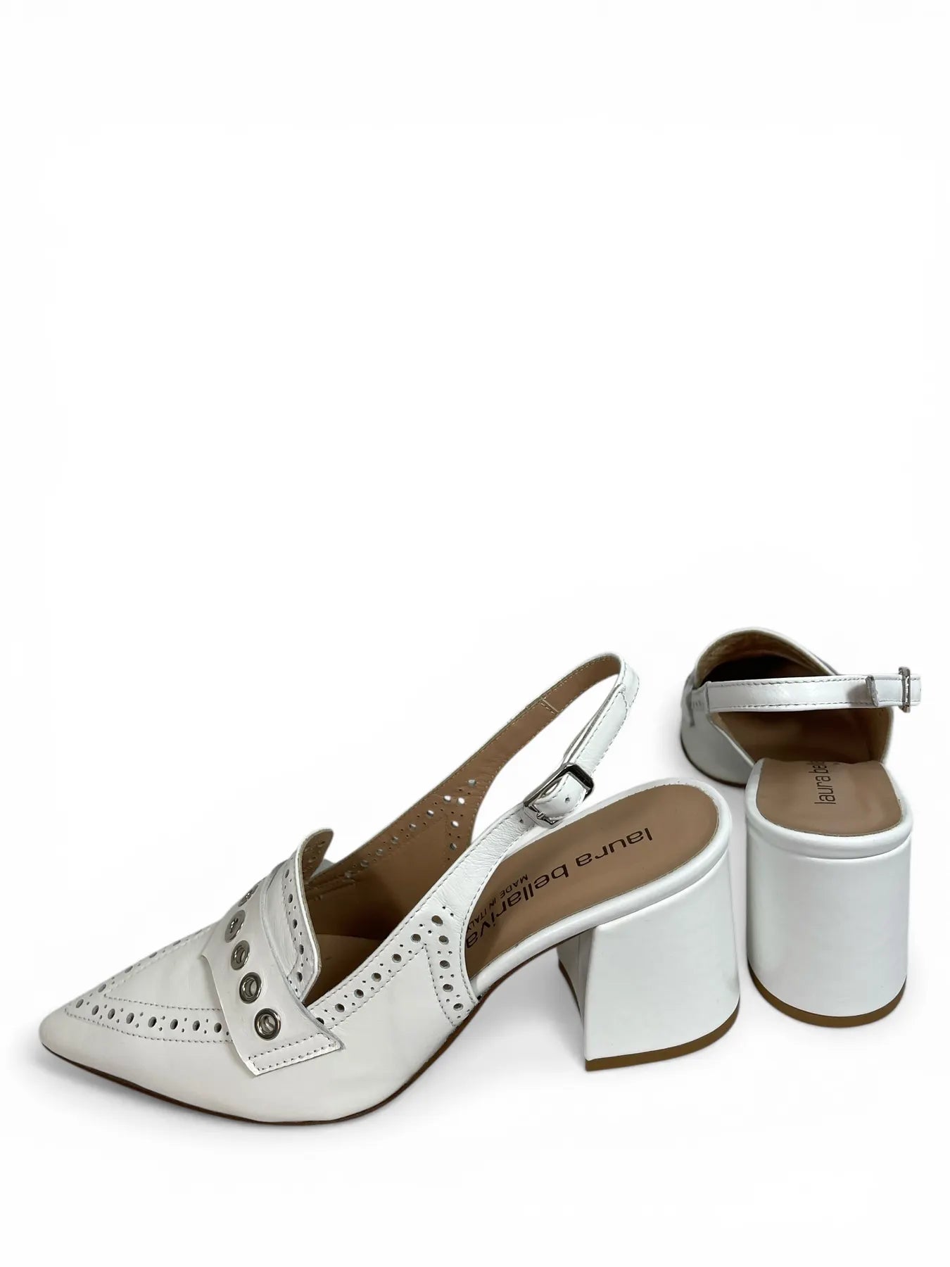 Laura Bellariva 2103 HARRODS SLINGPUMPS WEISS