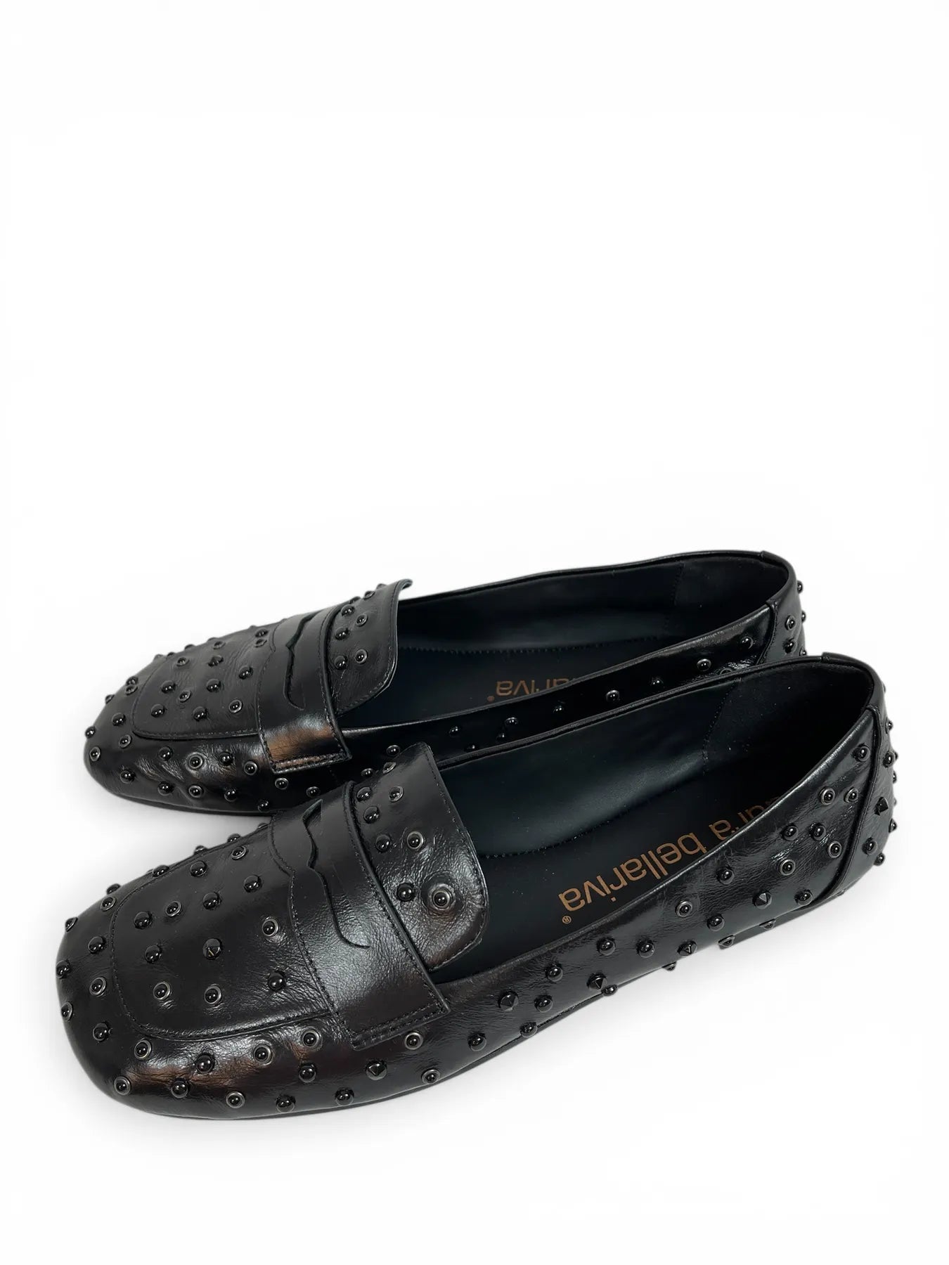 Laura Bellariva 2032 GLASS SLIPPER PENNY-LOAFER NERO