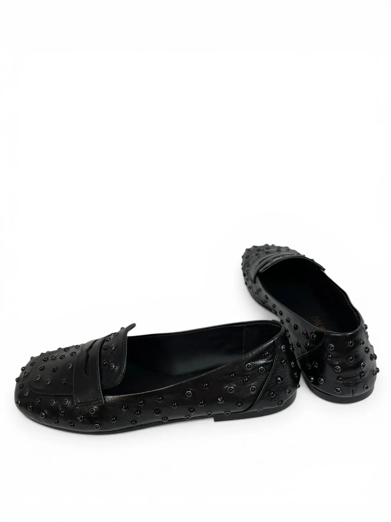 Laura Bellariva 2032 GLASS SLIPPER PENNY-LOAFER NERO