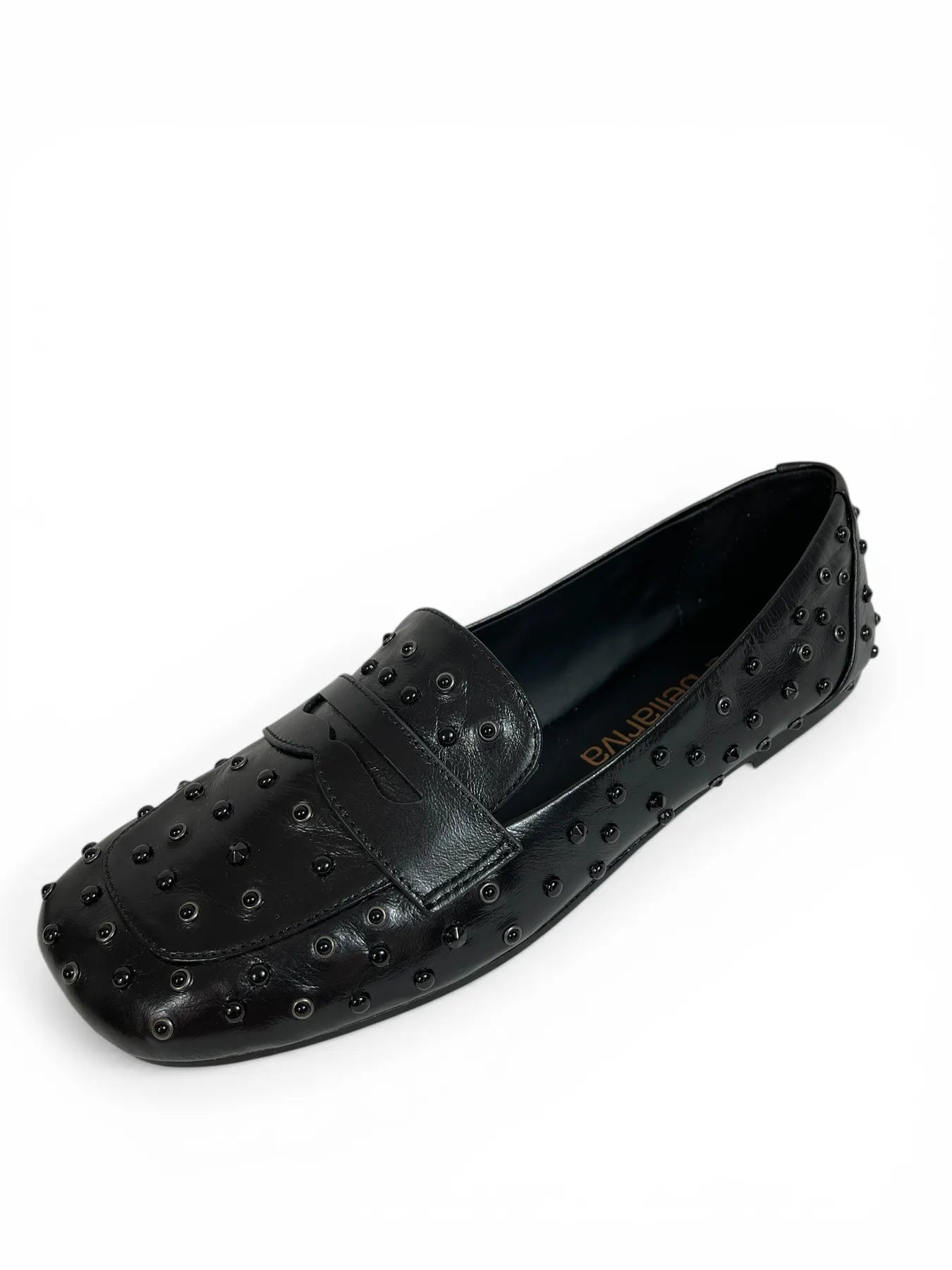Laura Bellariva 2032 GLASS SLIPPER PENNY-LOAFER NERO