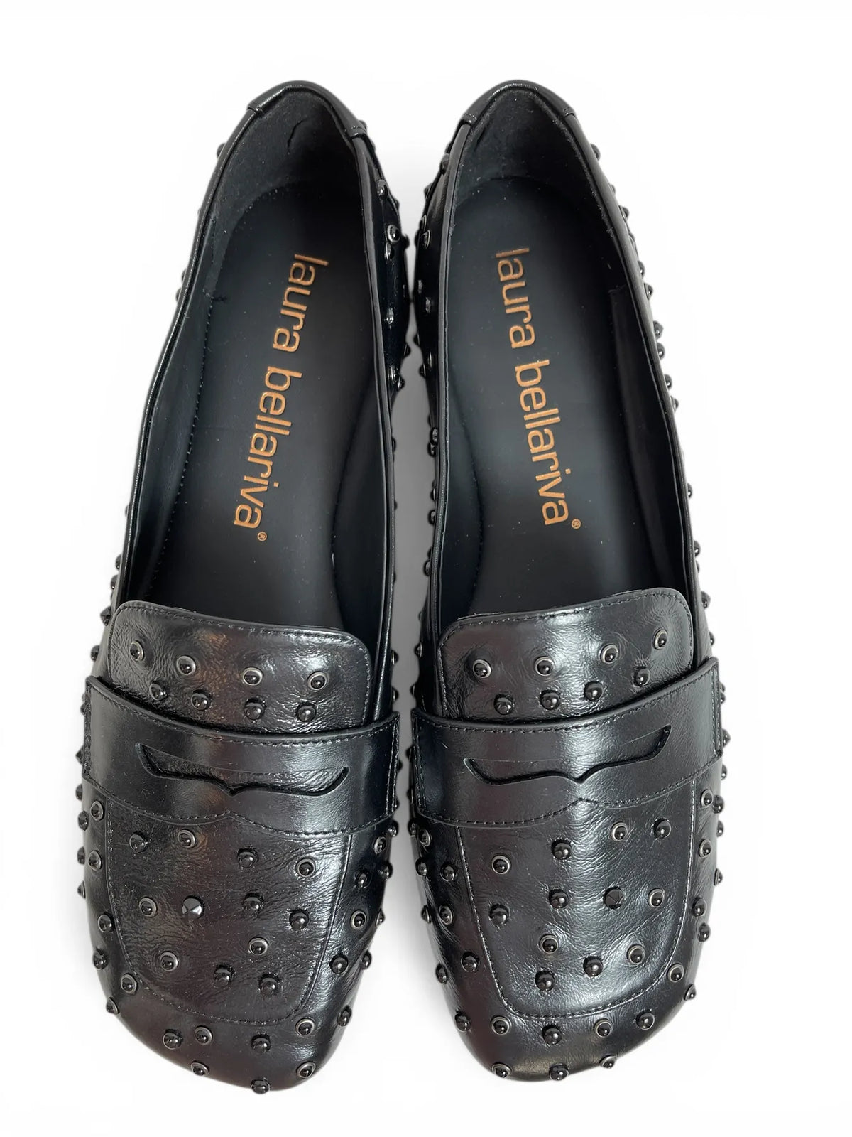 Laura Bellariva 2032 GLASS SLIPPER PENNY-LOAFER NERO