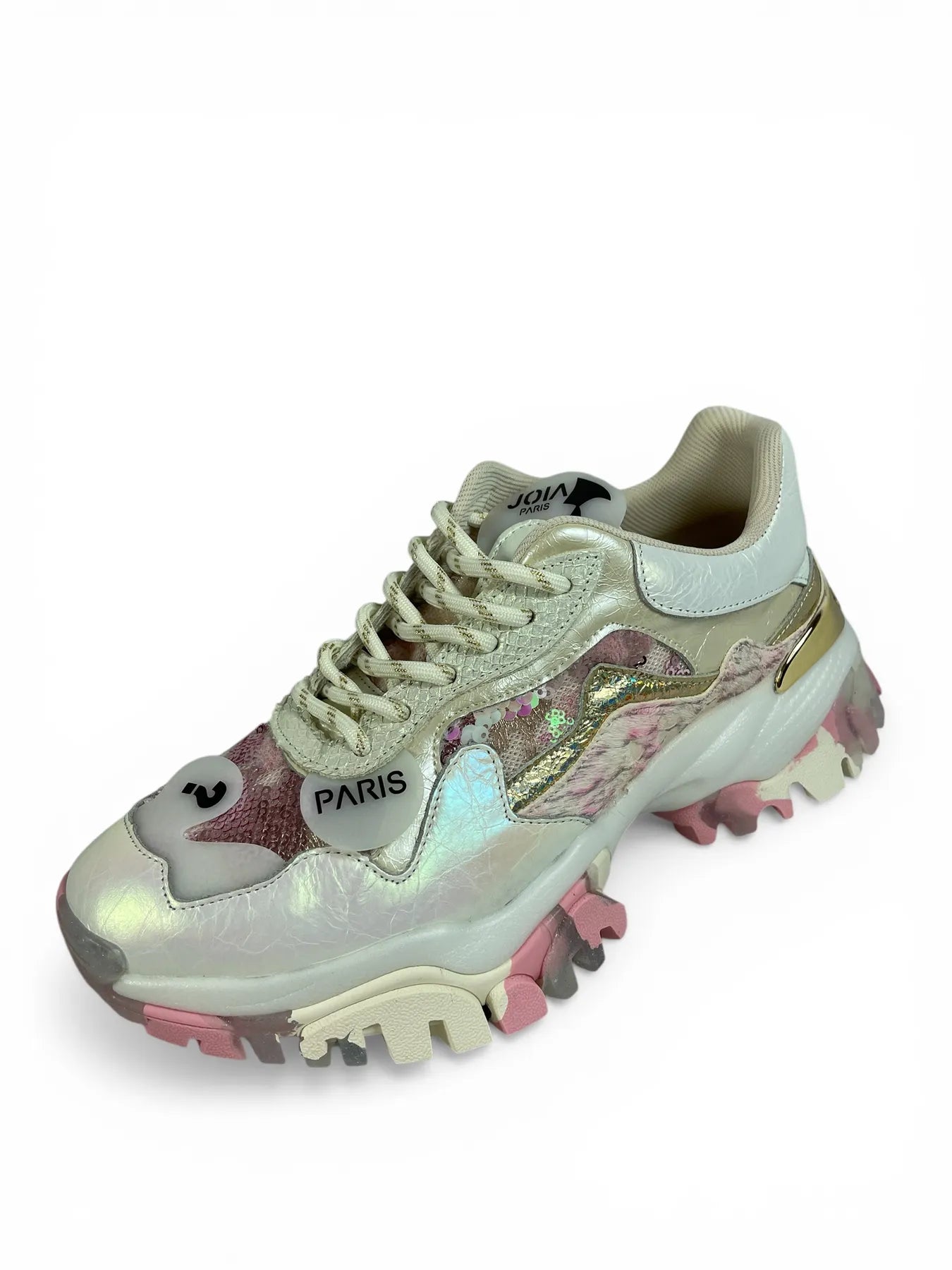 JOIA 2001022 SNEAKER STRASS PONIFELL WHITE PINK