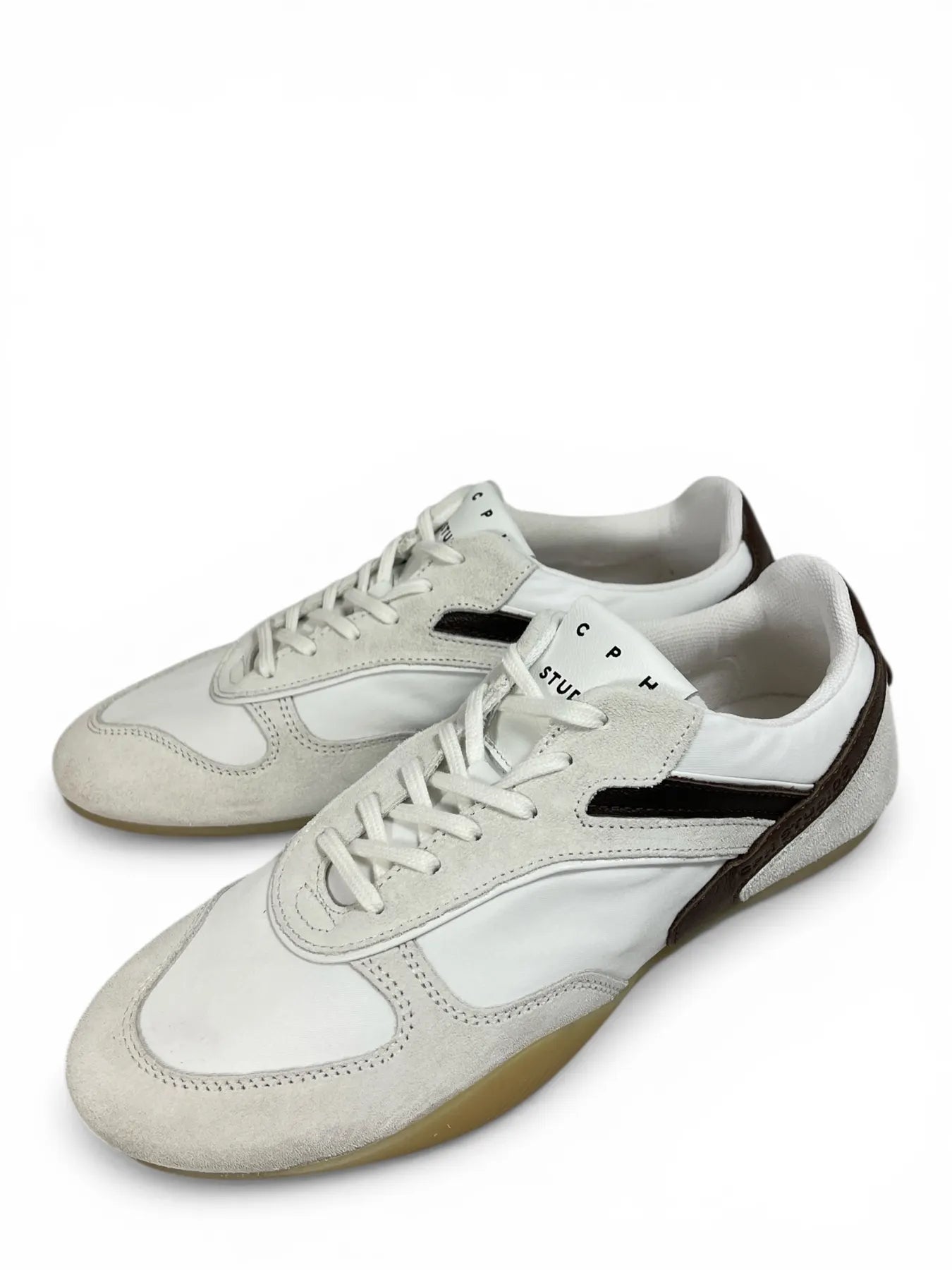COPENHAGEN CPH650 MATERIAL MIX SNEAKER WHITE/BROWN