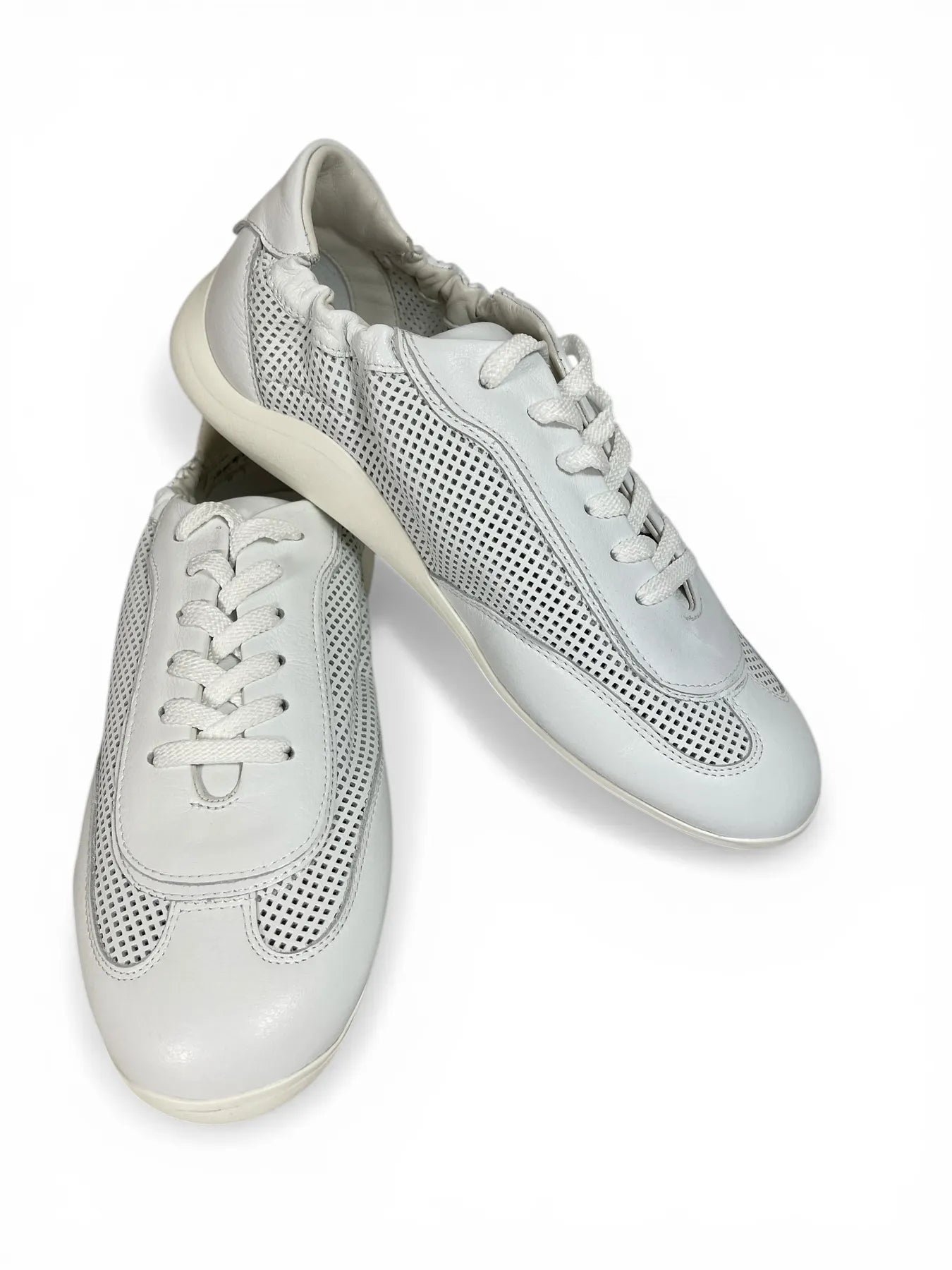 VIC MATIE 5100 travel leichte Sneaker perforiertes Leder Weiß