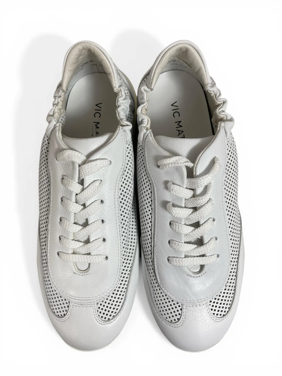 VIC MATIE 5100 travel leichte Sneaker perforiertes Leder Weiß