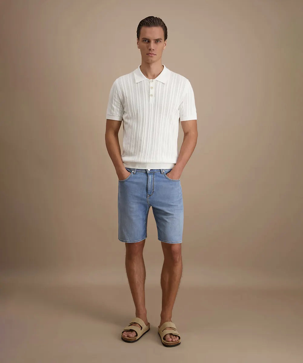 Baldessarini B1 16907.1659 BLD-July Jeans Shorts Bermuda Blau